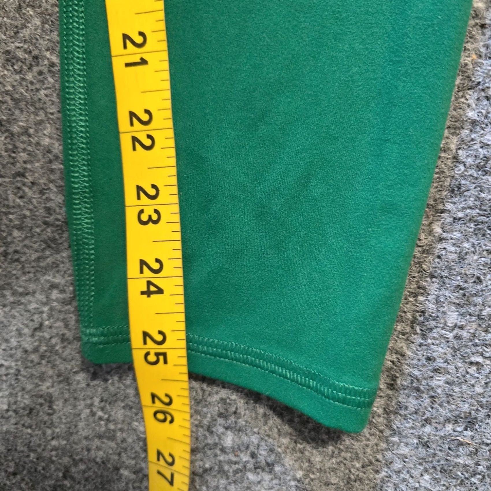 Free People Free People Leggings Womens Size L Green Cropped Stretch Athletic Open Ankle Yoga Activewear Stripeless? (Note: original has solid) Size 36" / US 14 / IT 50 - 6 Thumbnail