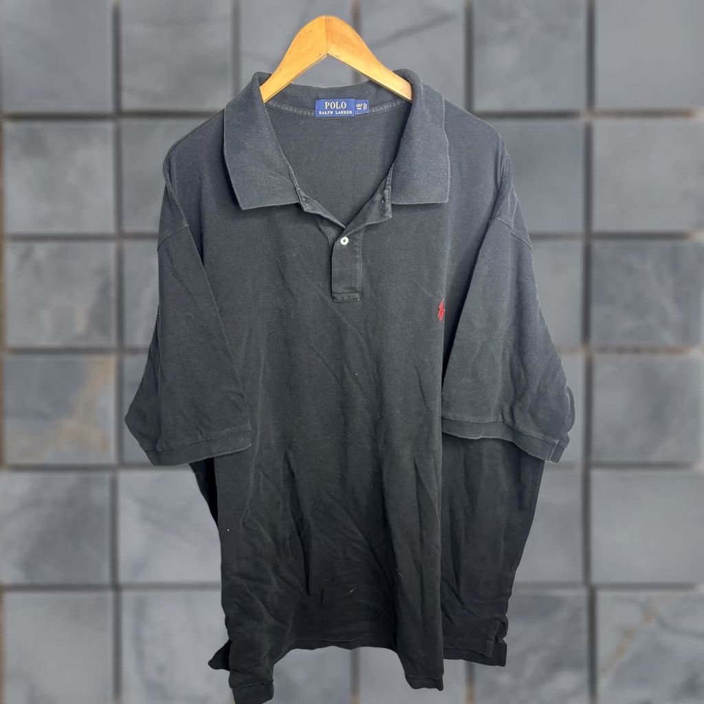 Polo Ralph Lauren Polo Ralph Lauren Shirt Mens 4XLT Tall Black Red Pony Short Sleeve Size US XXL / EU 58 / 5 - 1 Thumbnail