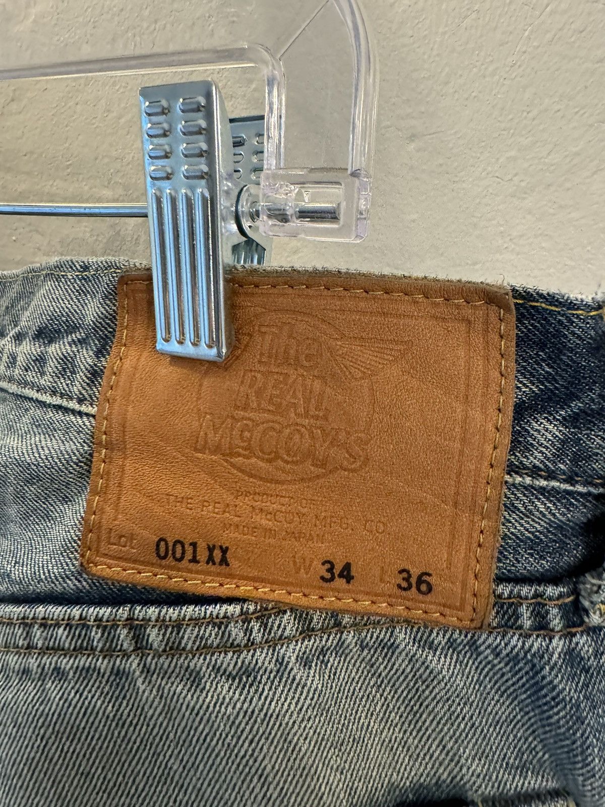 The Real McCoy's 001XX WASHED JEANS Size US 34 / EU 50 - 8 Thumbnail