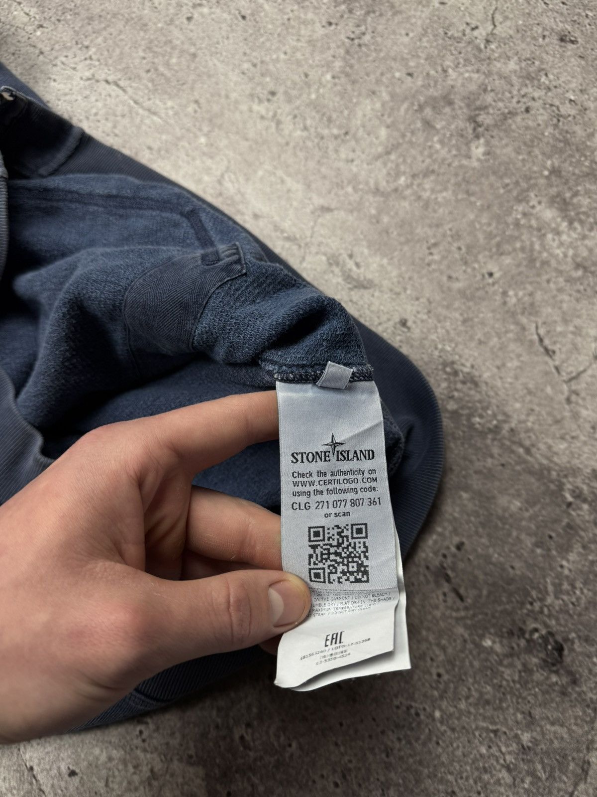 Stone Island Vintage Stone Island Garment Dyed Zip Hoodie Washed Blue Y2K Size US M / EU 48-50 / 2 - 17 Thumbnail