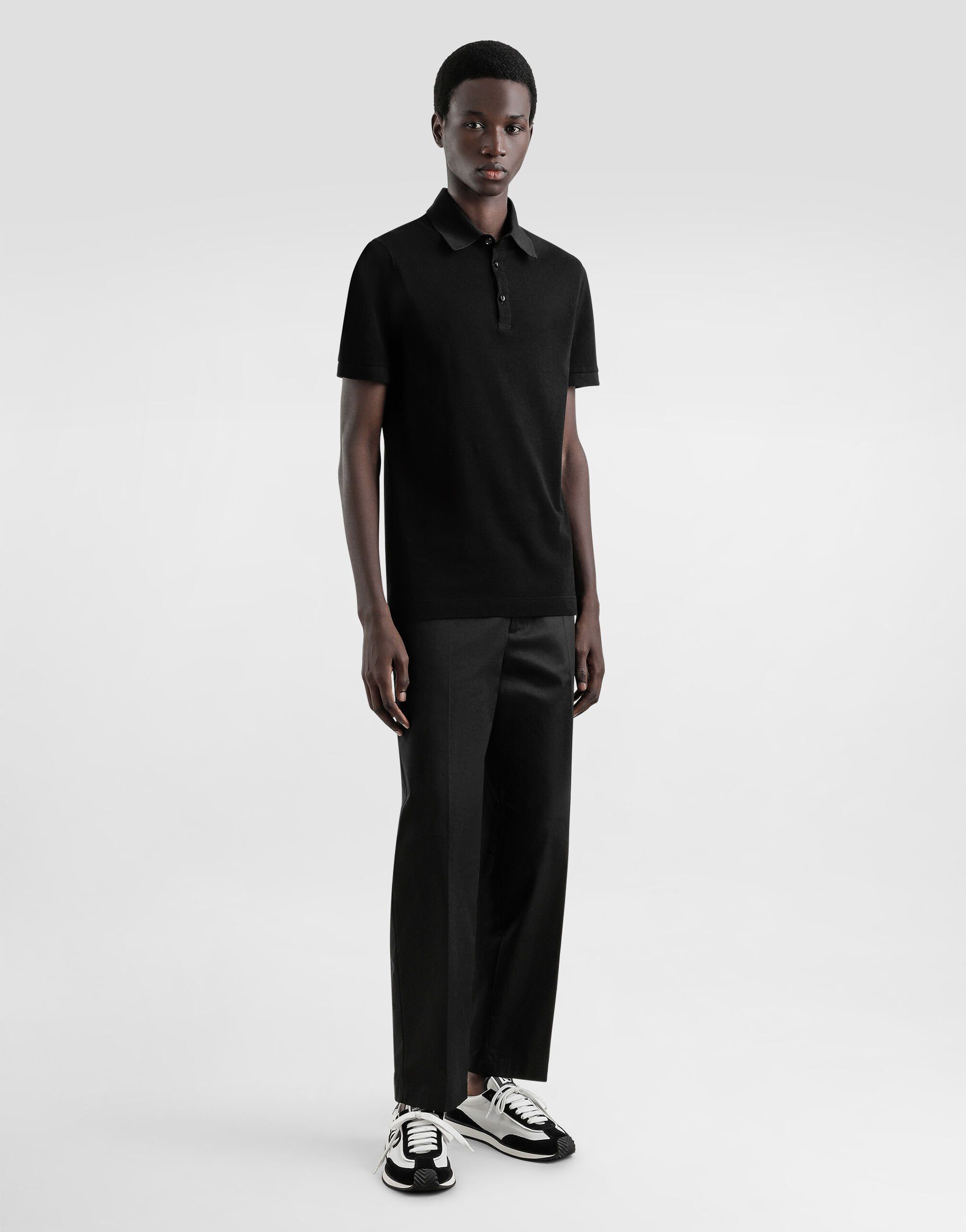 Designer Black Classic Polo Shirt | Timeless Style, Elevated Comfort Size US S / EU 44-46 / 1 - 3 Thumbnail