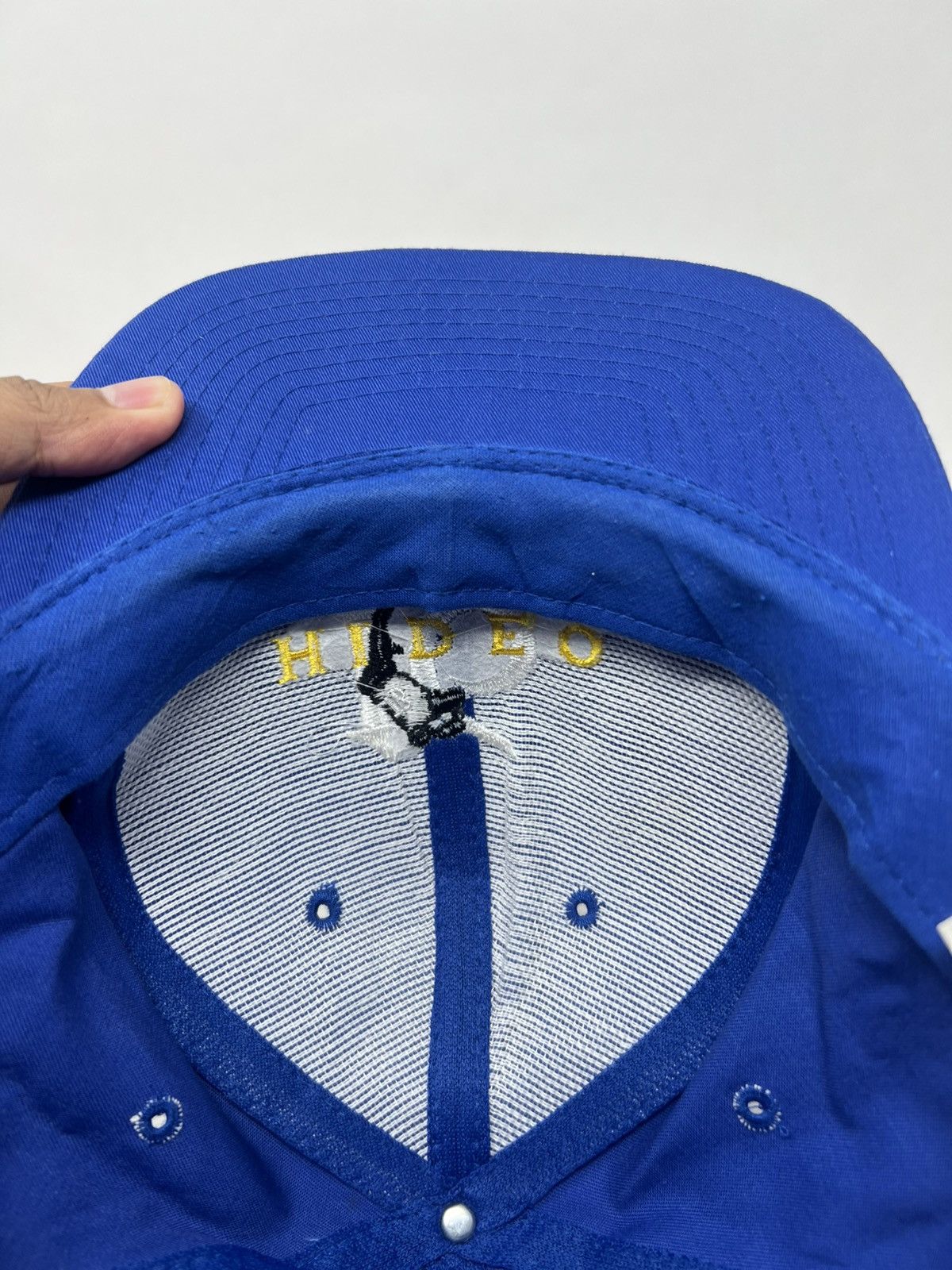 Vintage Vintage Hideo Nomo Dodgers MLB Nissin Cap Size ONE SIZE - 8 Thumbnail