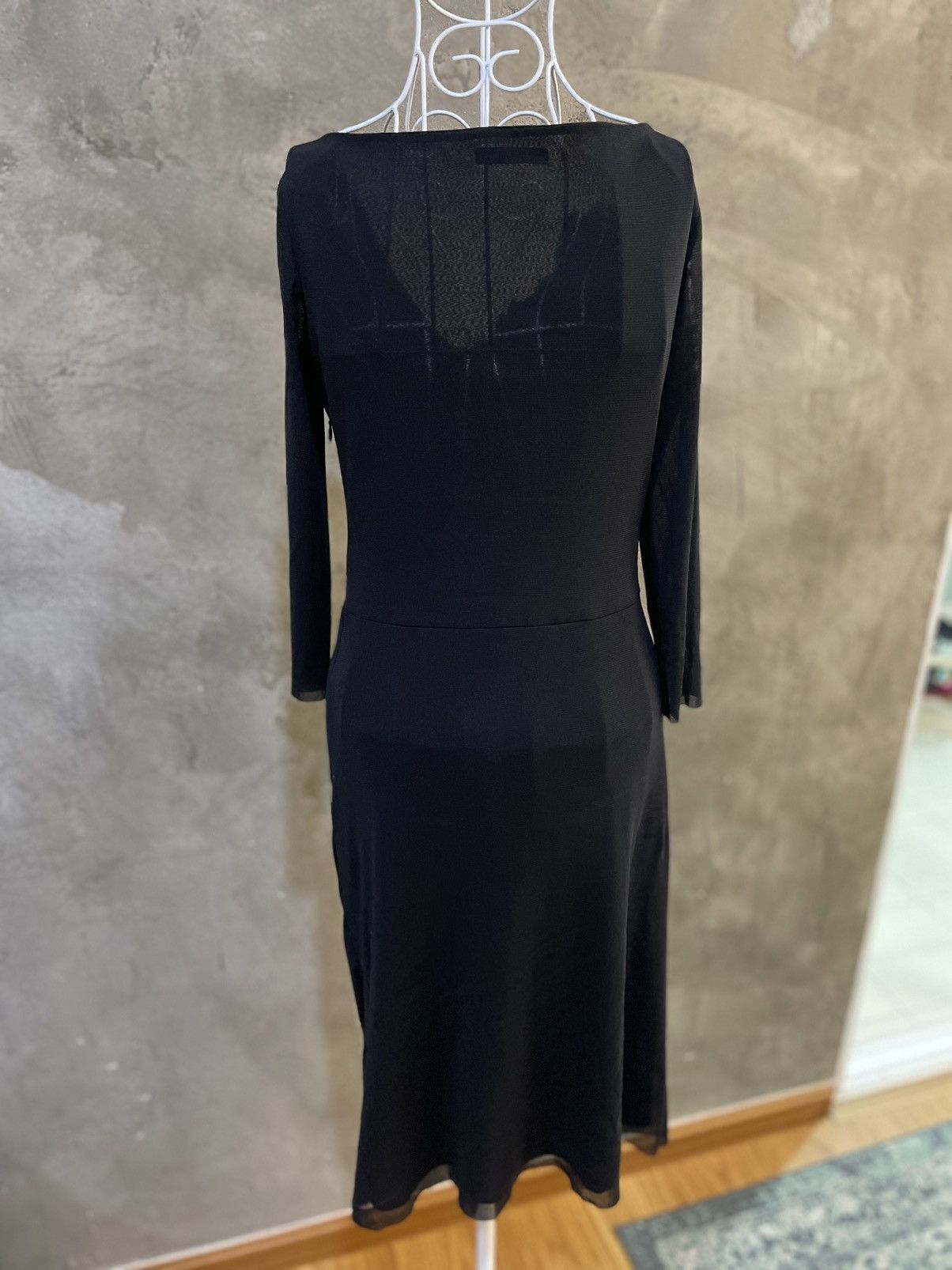 Vivienne Tam SS98 Vivienne Tam Flower Embroidery Layered Black Dress Size XS / US 0-2 / IT 36-38 - 10 Thumbnail