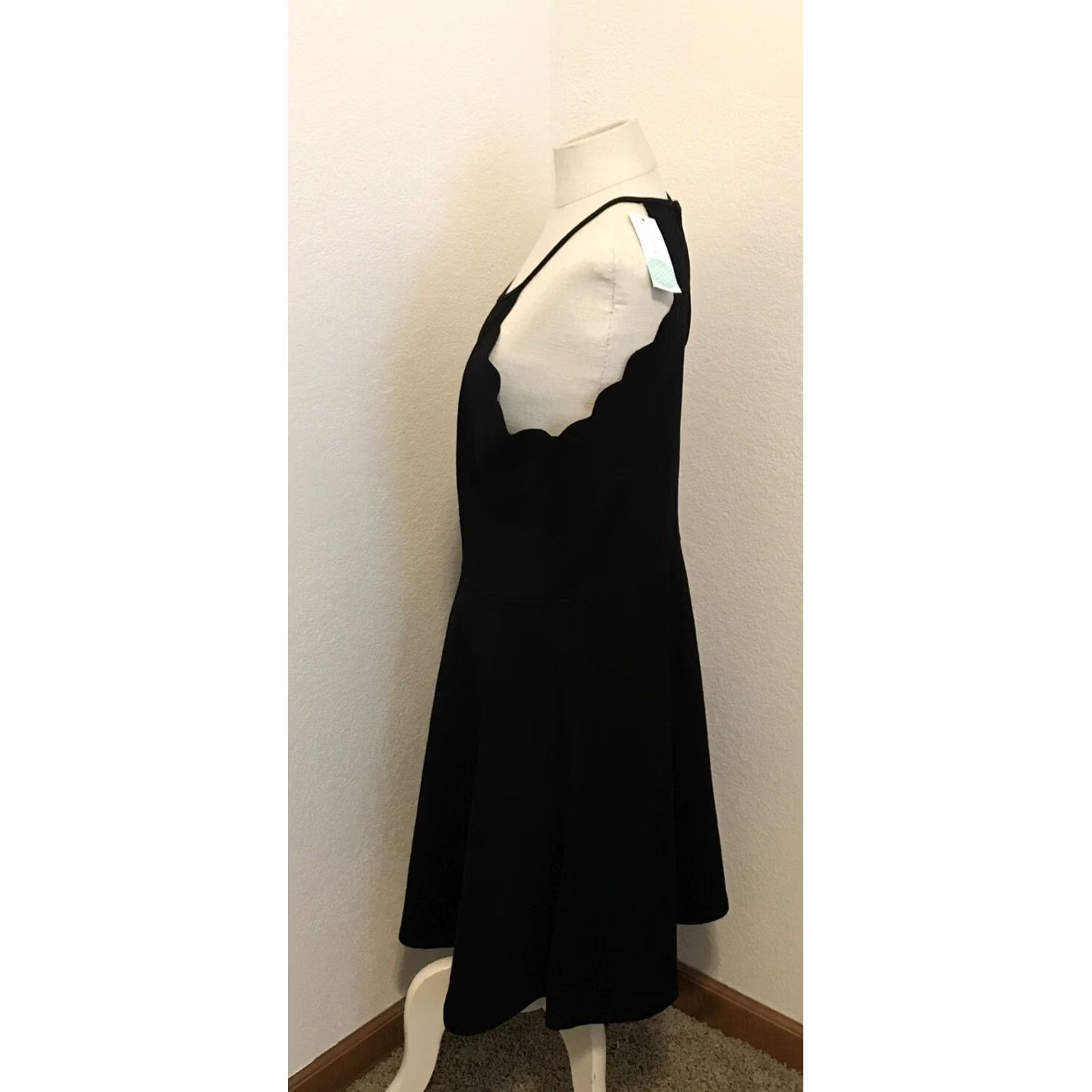 Vintage Nine Britton Black Knit Tank Dress XL Women's Stretch Pullover Party/Cocktail Wedding Size XL / US 12-14 / IT 48-50 - 3 Thumbnail