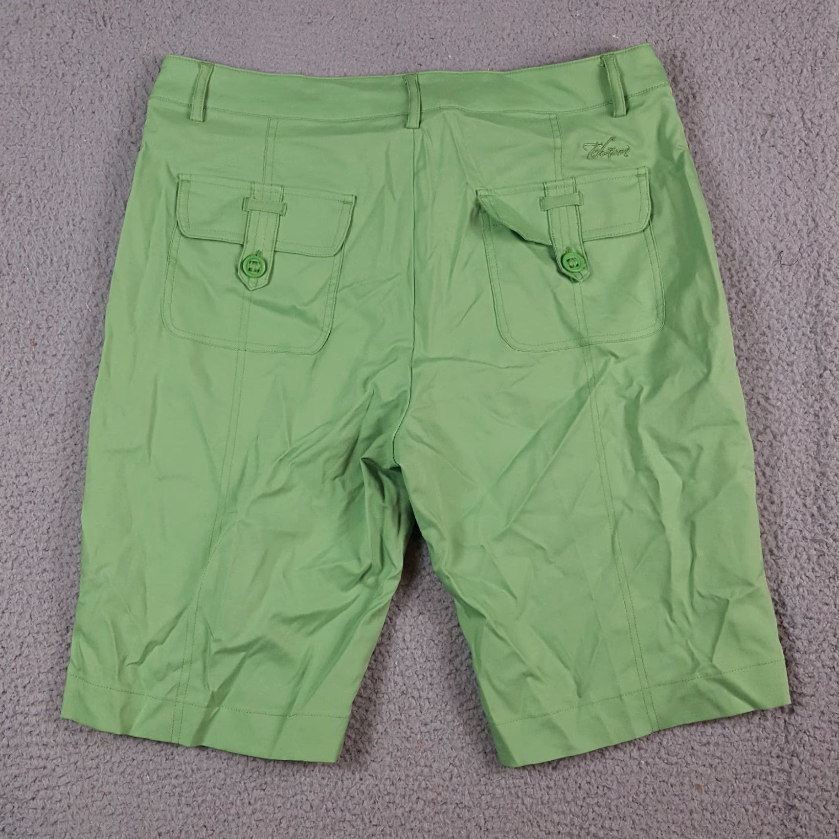 Vintage VINTAGE Teháma Bermuda Shorts Women's Size 8 Green Breathable Relaxed Y2K Preppy 2000s Casual Summer 90s 00s Sports Vintage Size 30" / US 8 / IT 44 - 4 Thumbnail