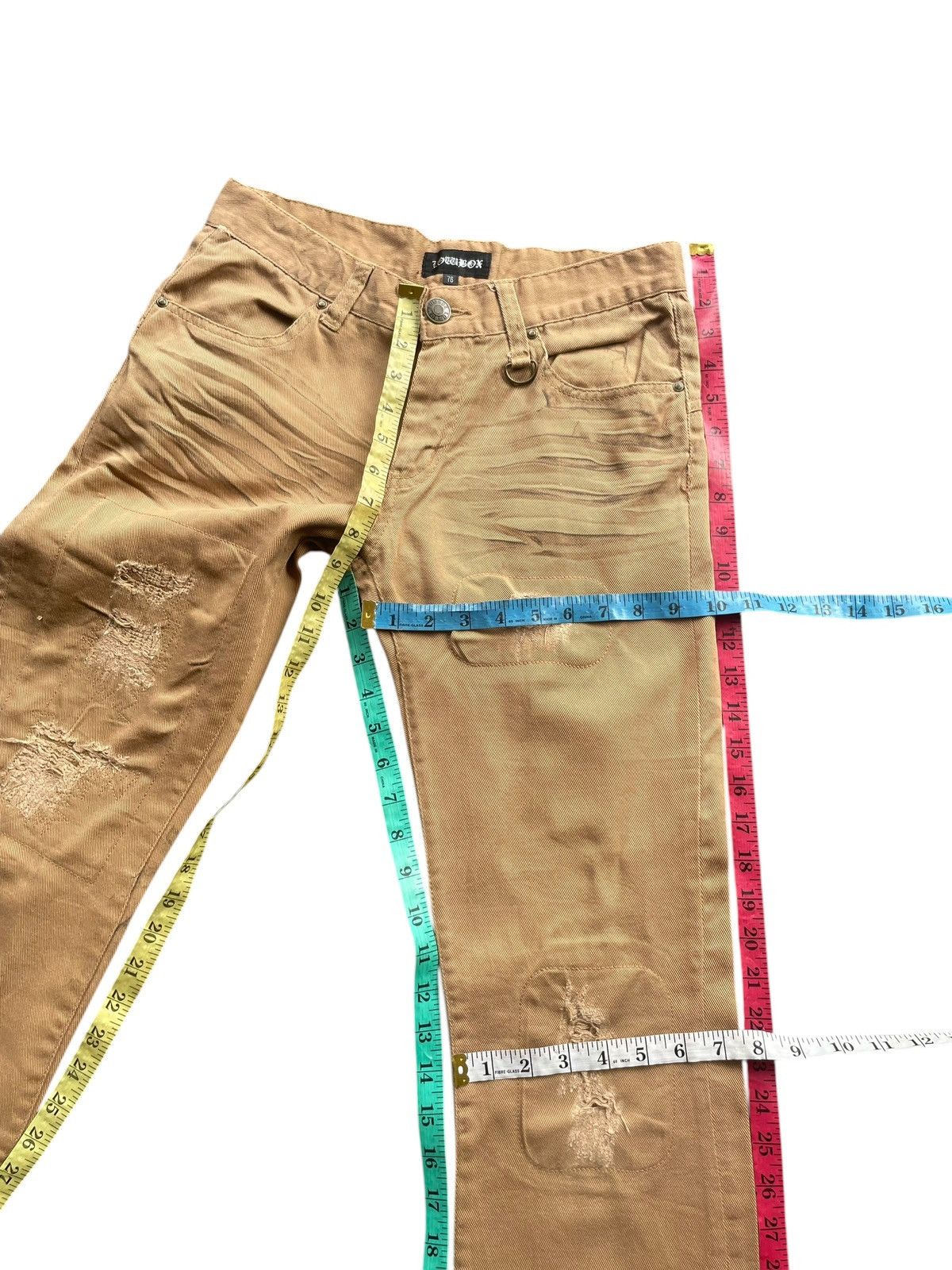 Japanese Brand Lowbox Distresed Denim Size US 30 / EU 46 - 15 Thumbnail