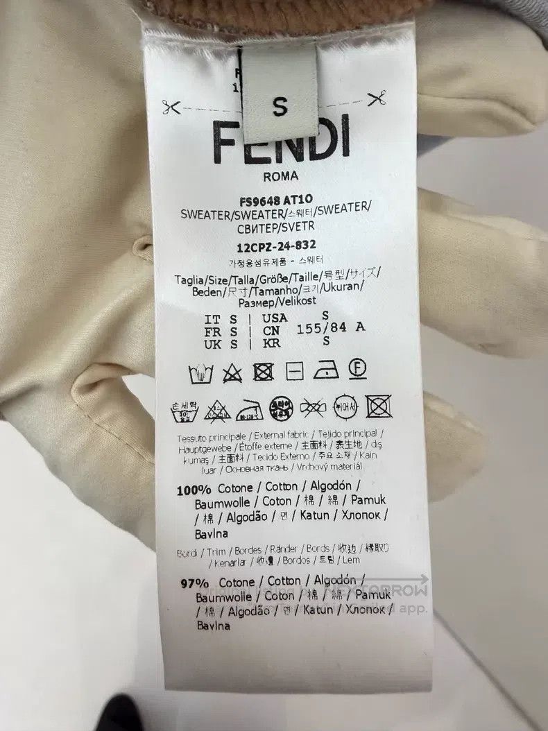 Fendi Fendi Gray logo long sleeve sweatshirt Size S / US 4 / IT 40 - 4 Thumbnail