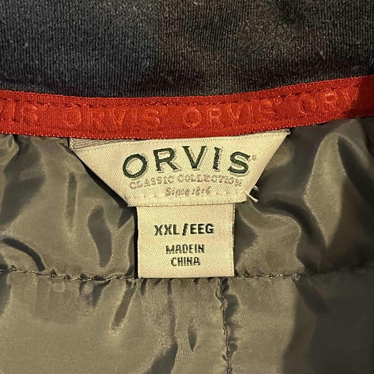 Orvis Orvis Jacket Men 2XL Gray Quilted Outdoors Full Zip Hiking Size US XXL / EU 58 / 5 - 3 Thumbnail