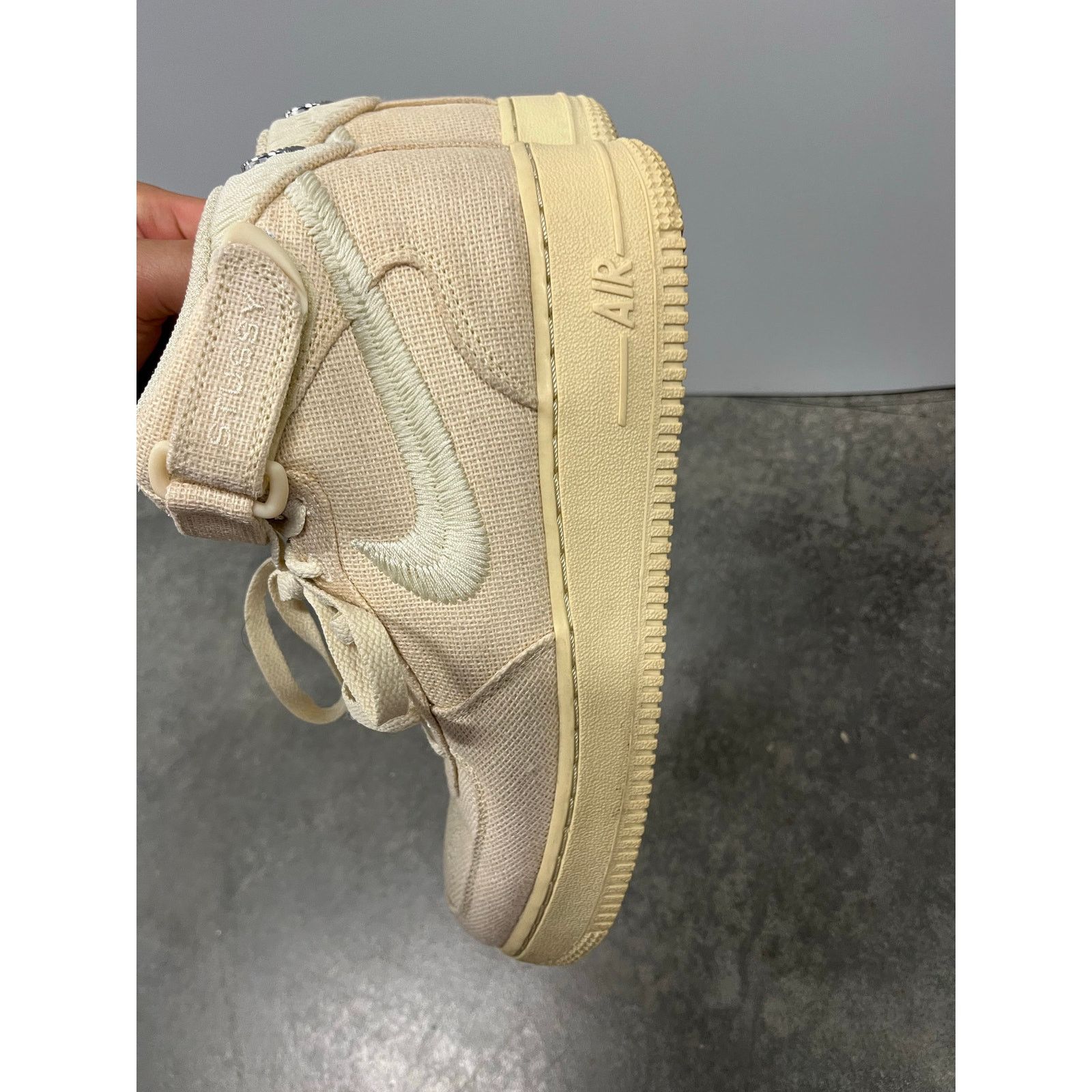 Stussy Stussy X Nike Air Force 1 Mid ‘Fossil’ - Size 6 Size US 6 / EU 39 - 5 Thumbnail