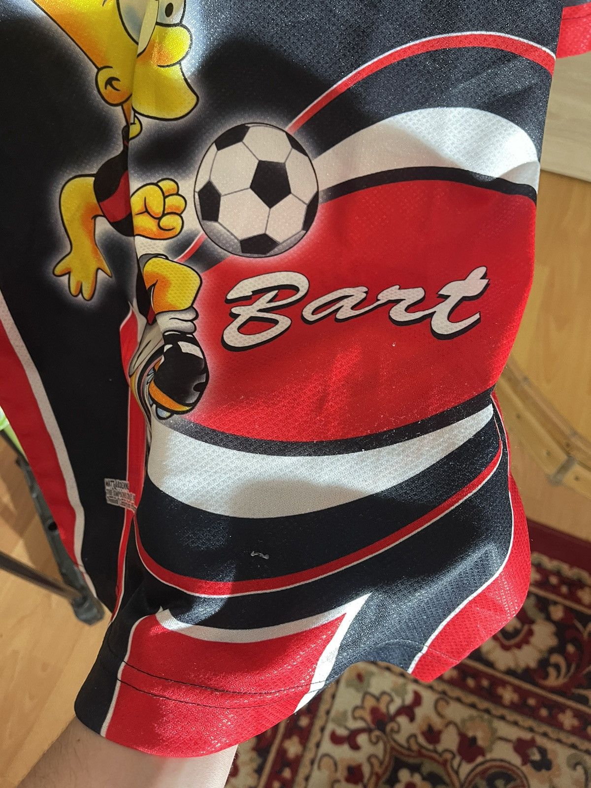 Vintage Vintage Bart Simpson 1999 AC Milan Red Football Shirt Size US M / EU 48-50 / 2 - 3 Thumbnail