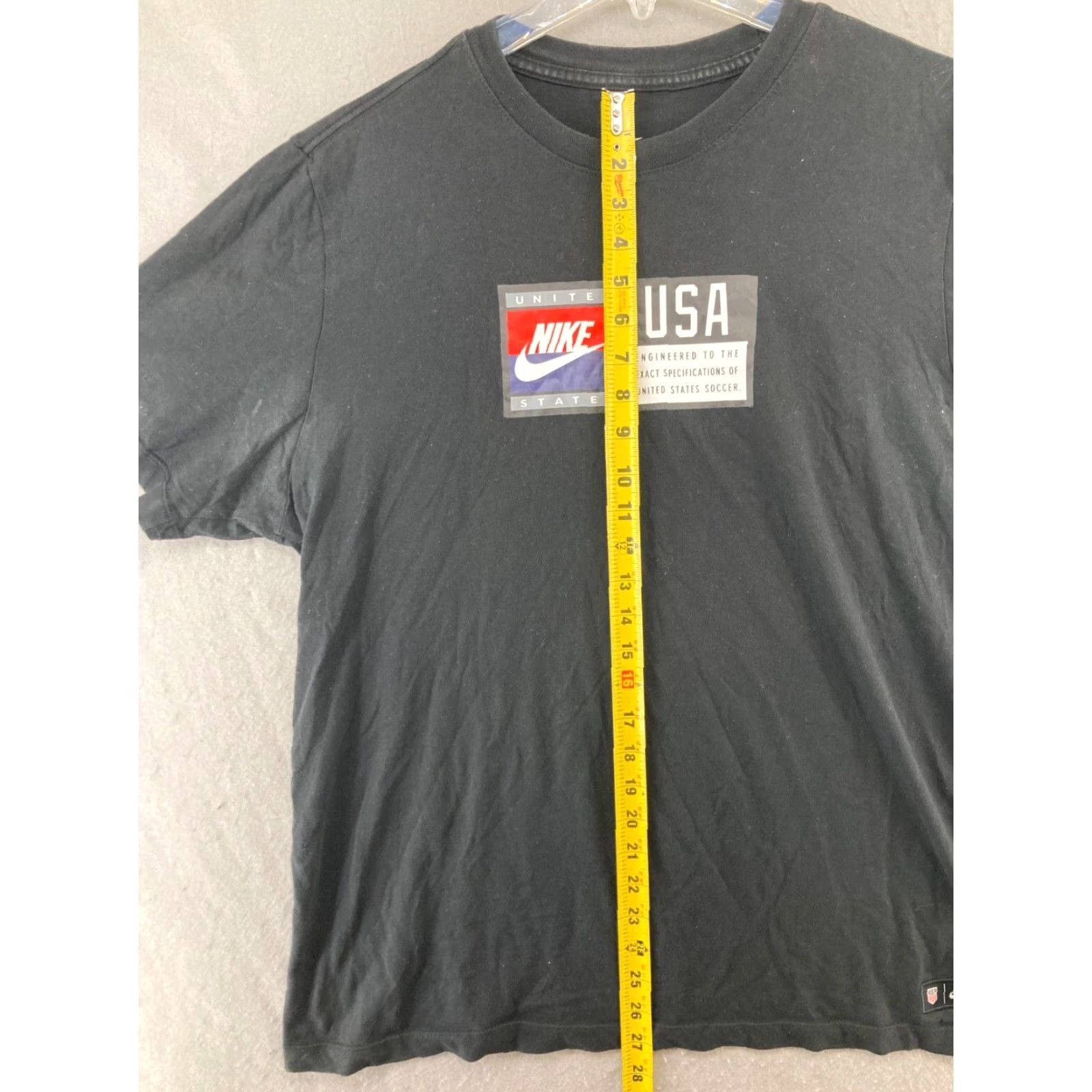 Nike NIKE USA Soccer Dri-FIT T-Shirt Mens Large Black Graphic 90s Size US L / EU 52-54 / 3 - 3 Thumbnail