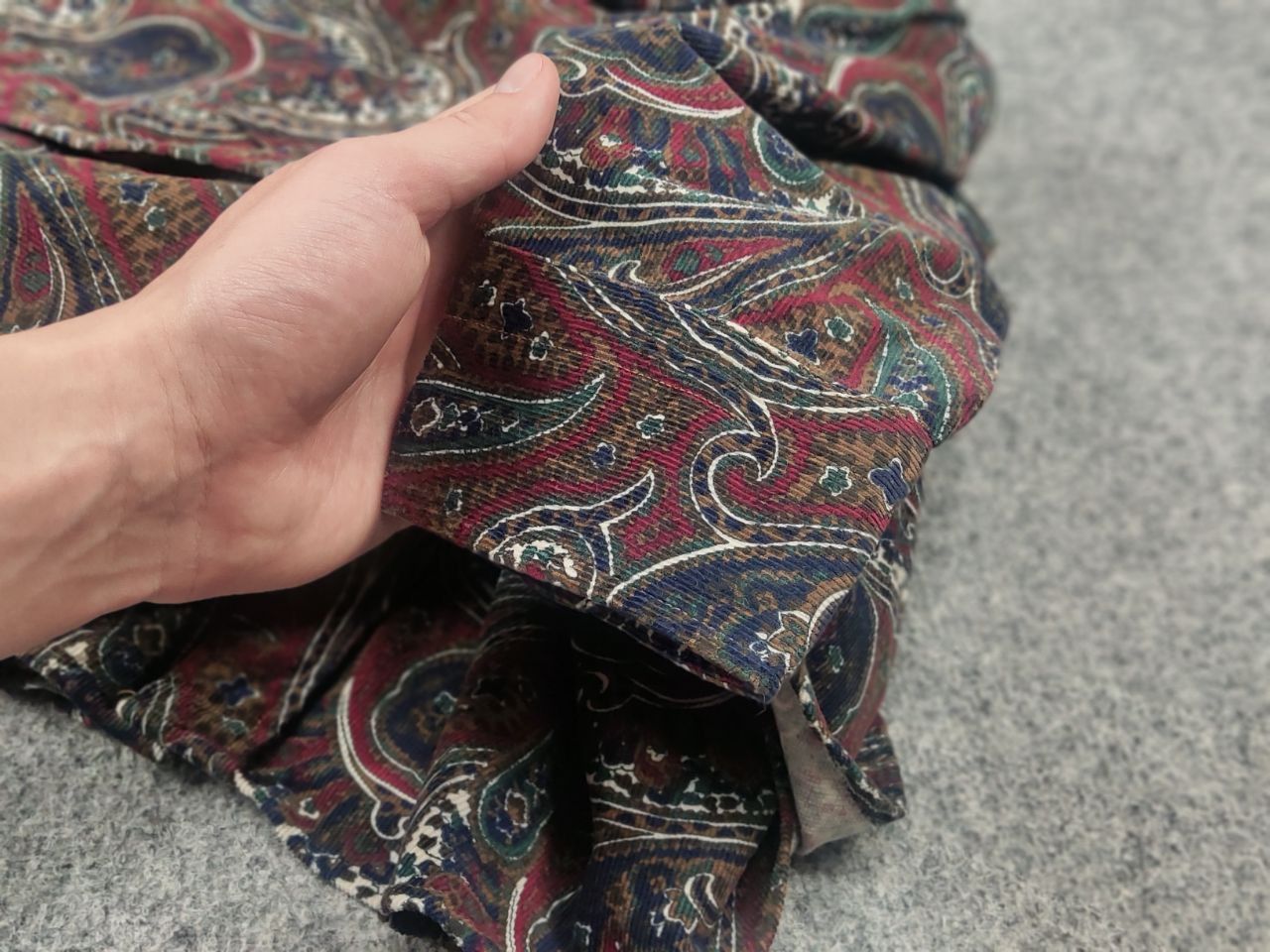 Gant Gant Paisley Corduroy Button Shirt Plumped Vintage RRL Style Size US XL / EU 56 / 4 - 14 Thumbnail