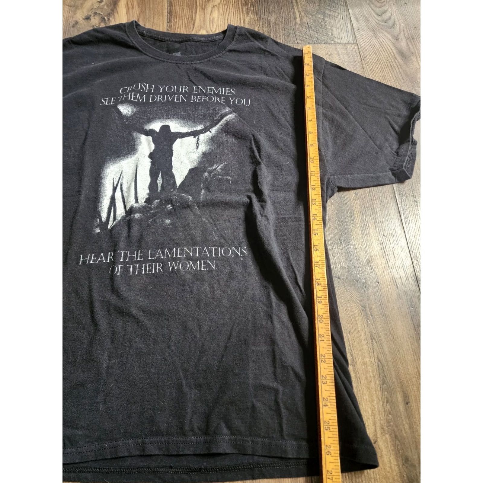 Hanes Mens XL Conan The Barbarian Double Sided Quote T Shirt Size US XL / EU 56 / 4 - 4 Thumbnail