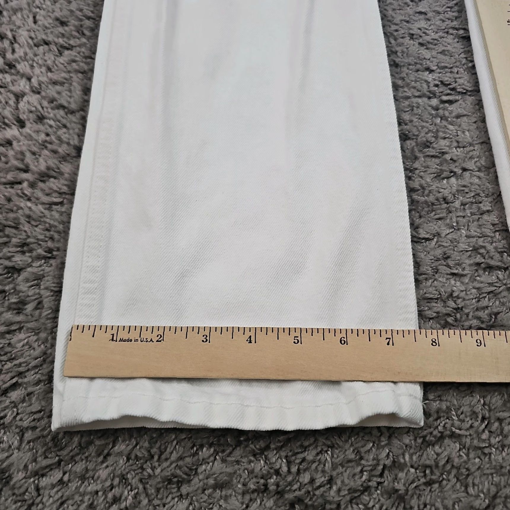 RE/DONE VINTAGE Re/done Jeans Women 26 White High Rise Straight 90s Relaxed Denim Cotton Size 26" / US 2 / IT 38 - 7 Thumbnail
