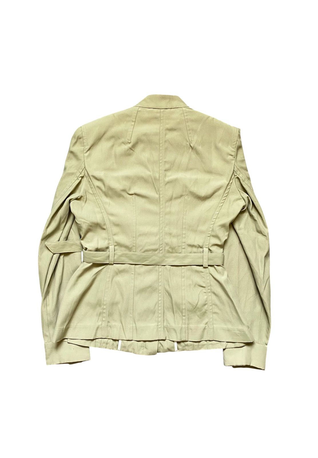 Mandelli Women’s Enrico Mandelli Pistachio Green Pocket Blazer Jacket Size L / US 10 / IT 46 - 2 Thumbnail