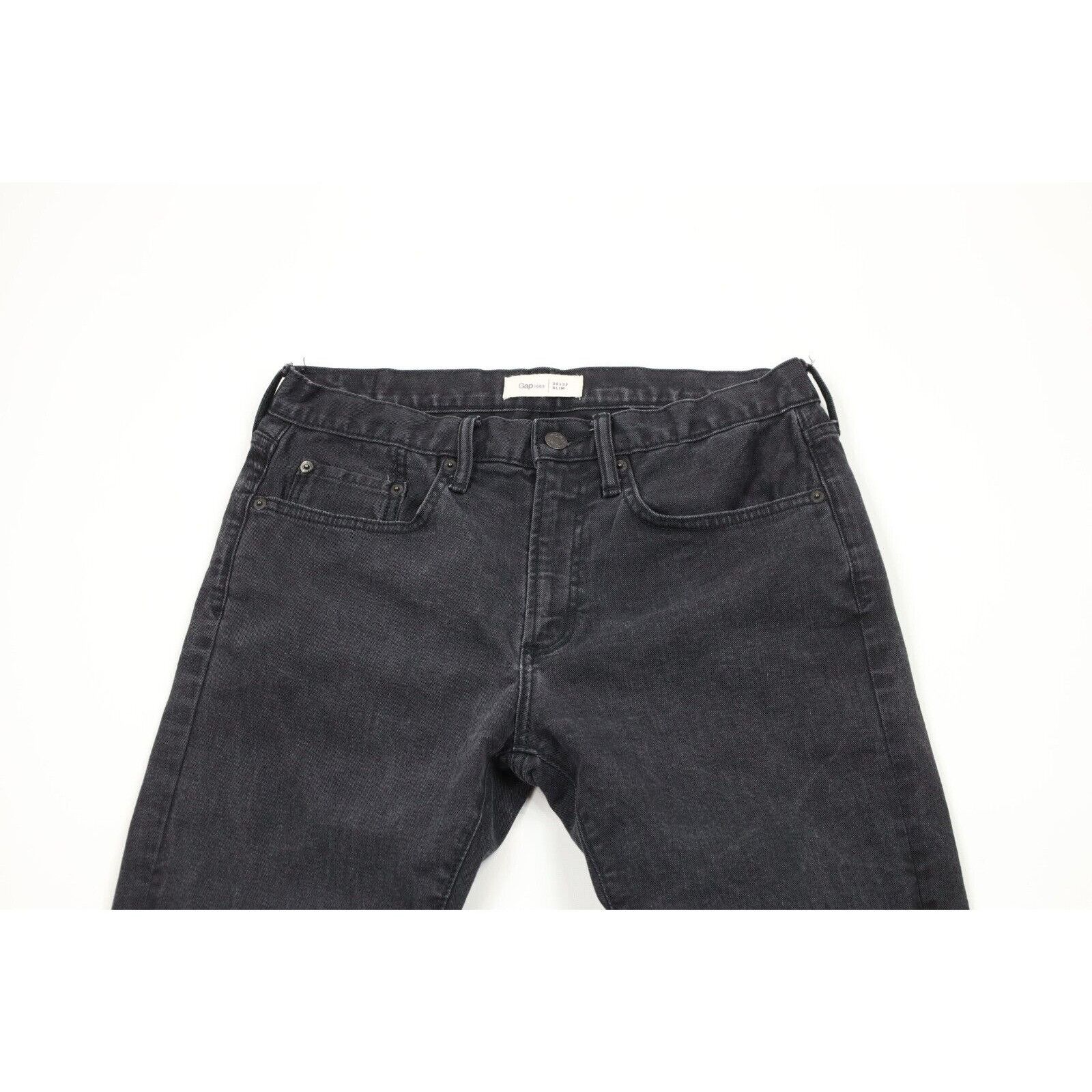 Gap × Vintage Vintage Y2K Gap Faded Slim Fit Stretch Straight Leg Jeans Size US 30 / EU 46 - 2 Thumbnail