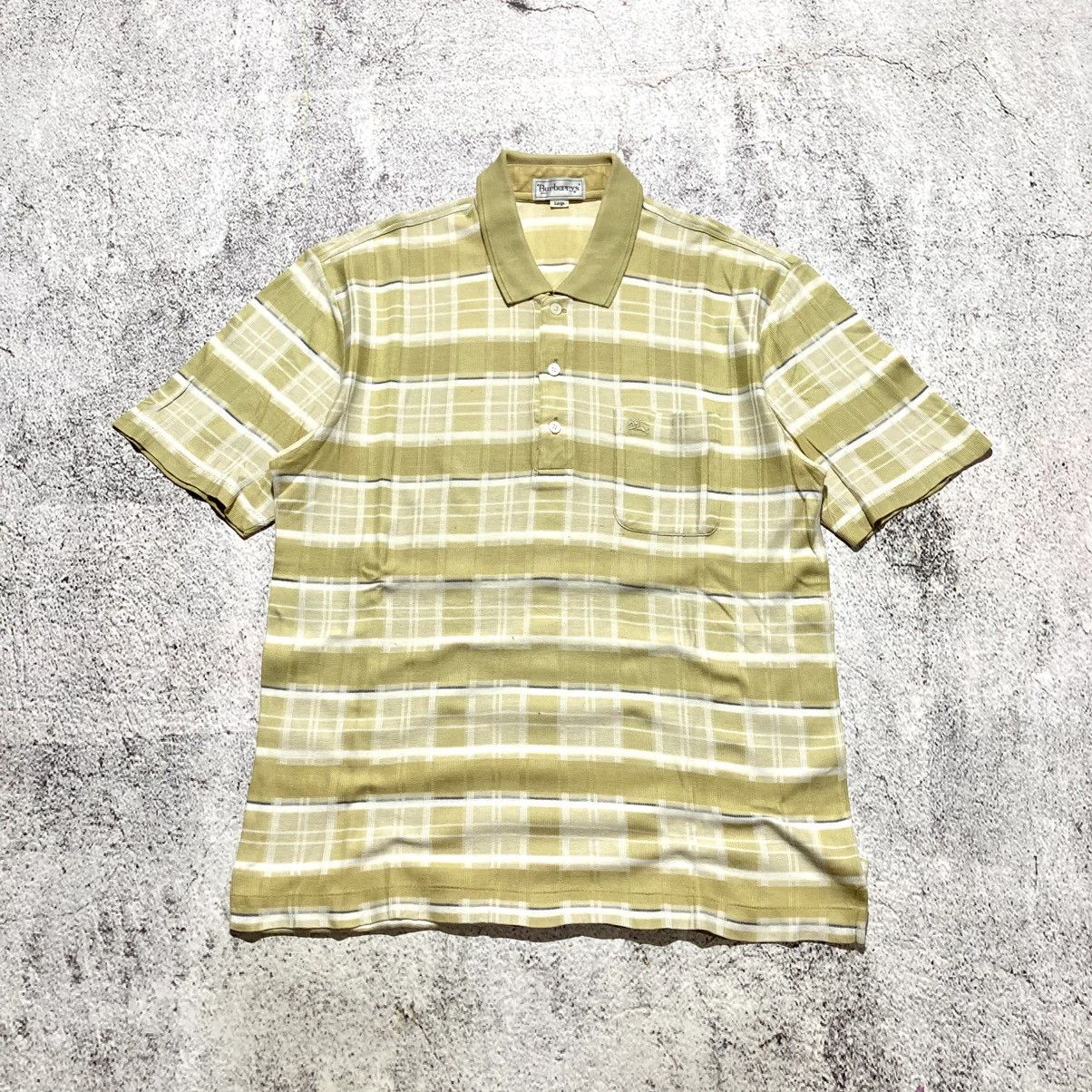Burberry 1990s Vintage Burberrys Nova Check Pocket Polo Tshirt Luxury Size US L / EU 52-54 / 3 - 1 Thumbnail