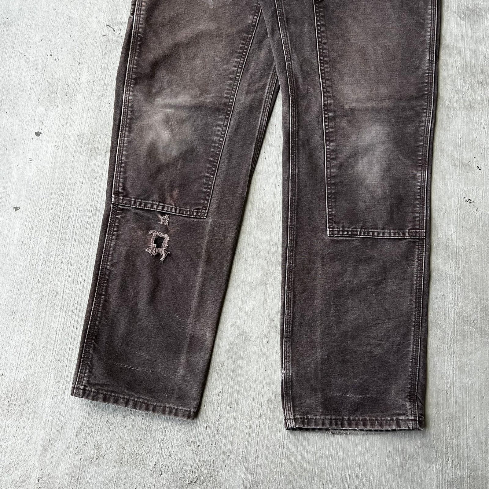 Carhartt × Vintage Carhartt faded brown double knee work wear carpenter pants Size US 32 / EU 48 - 3 Thumbnail