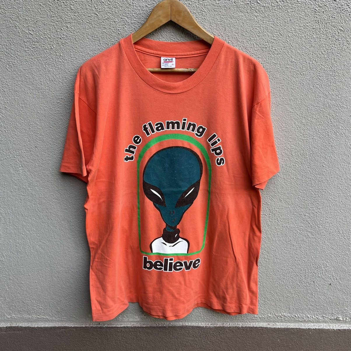 Band Tees Vintage 90s THE FLAMING LIPS band tee believe Size US L / EU 52-54 / 3 - 1 Thumbnail