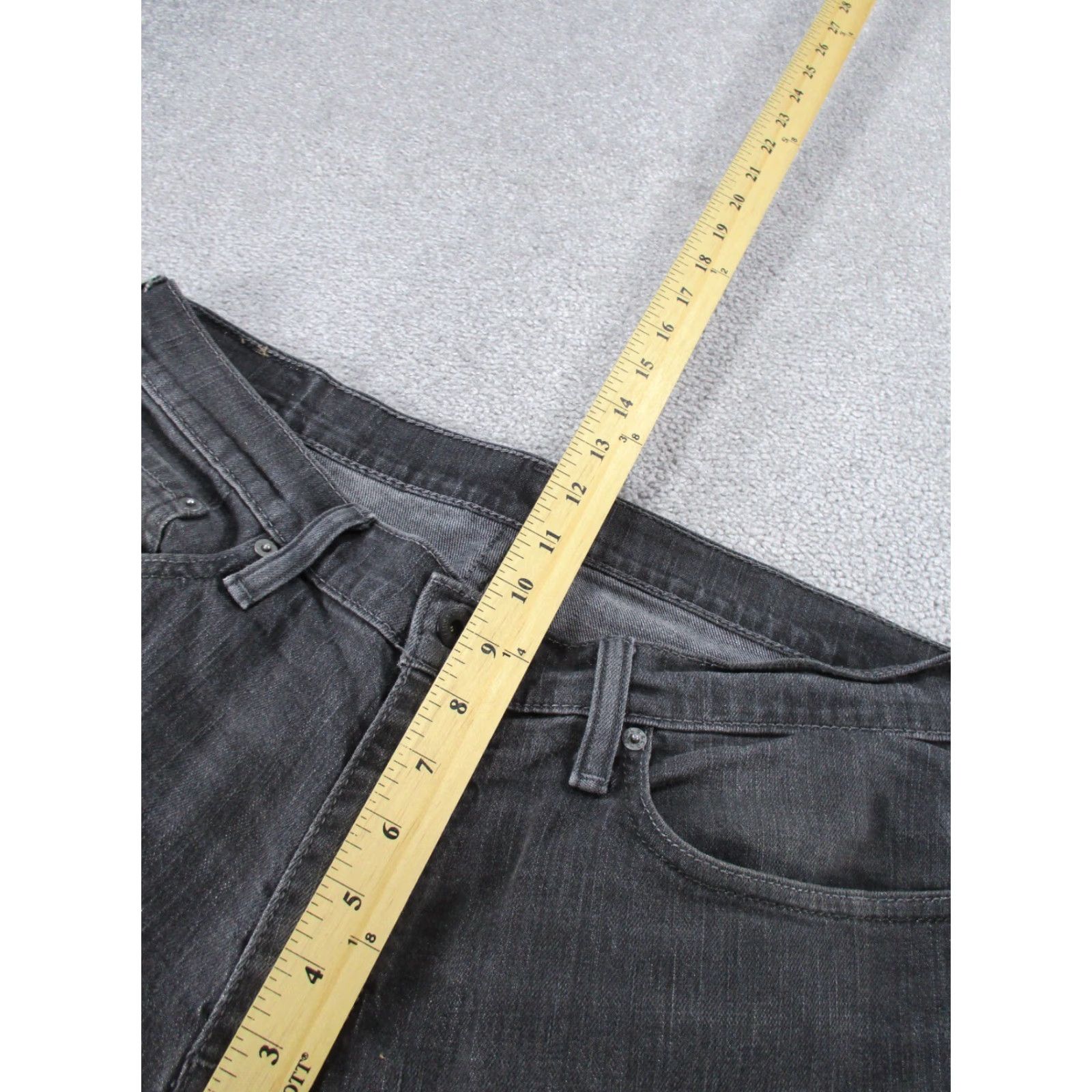 Levi's Levi's 514 Jeans Mens 34 Gray Slim Straight Denim 34x31 Size US 34 / EU 50 - 6 Thumbnail
