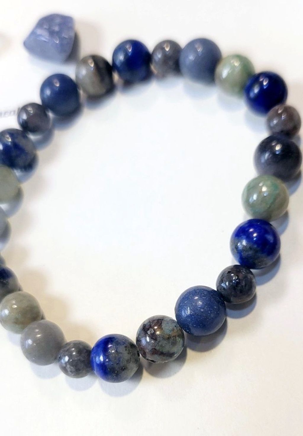 Handmade Intent Beaded Bracelet With Tumbled Crystals & Card Size ONE SIZE - 3 Thumbnail