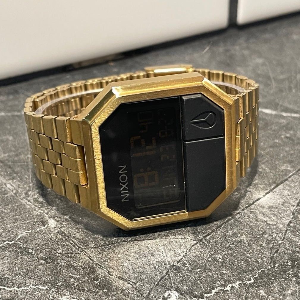 Nixon Gold Nixon “The ReRun” Digital Watch New Battery Grailed