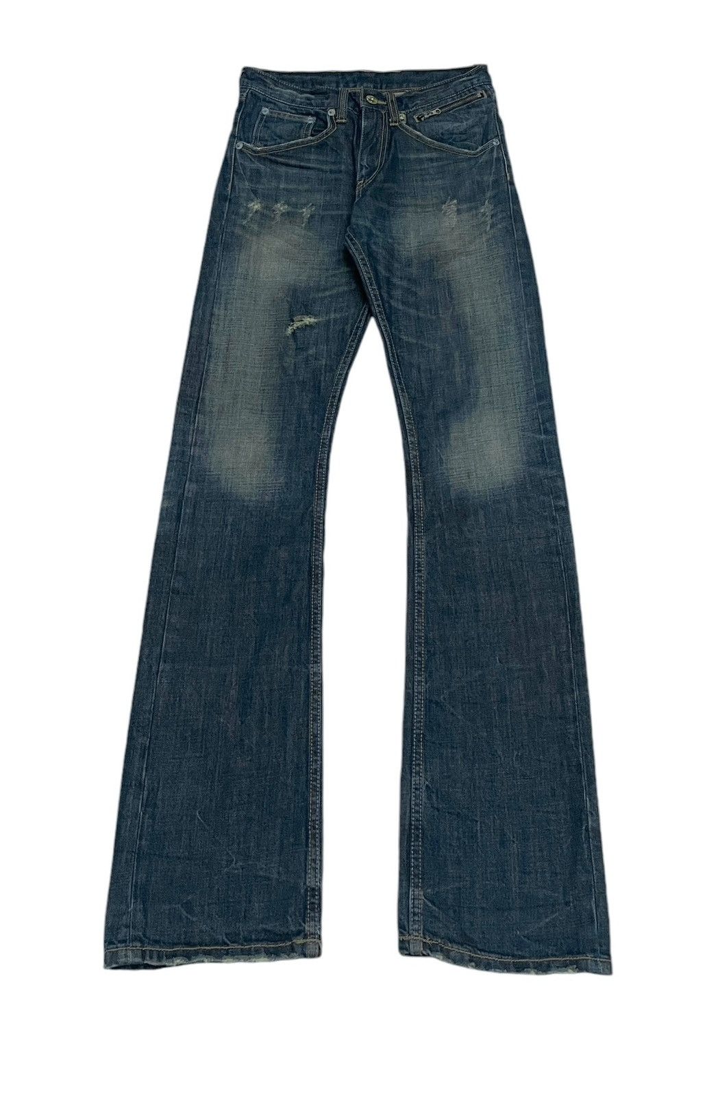 If Six Was Nine Rare Design Vintage Brand Apestain Flared Jeans 1990s Size US 30 / EU 46 - 1 Thumbnail