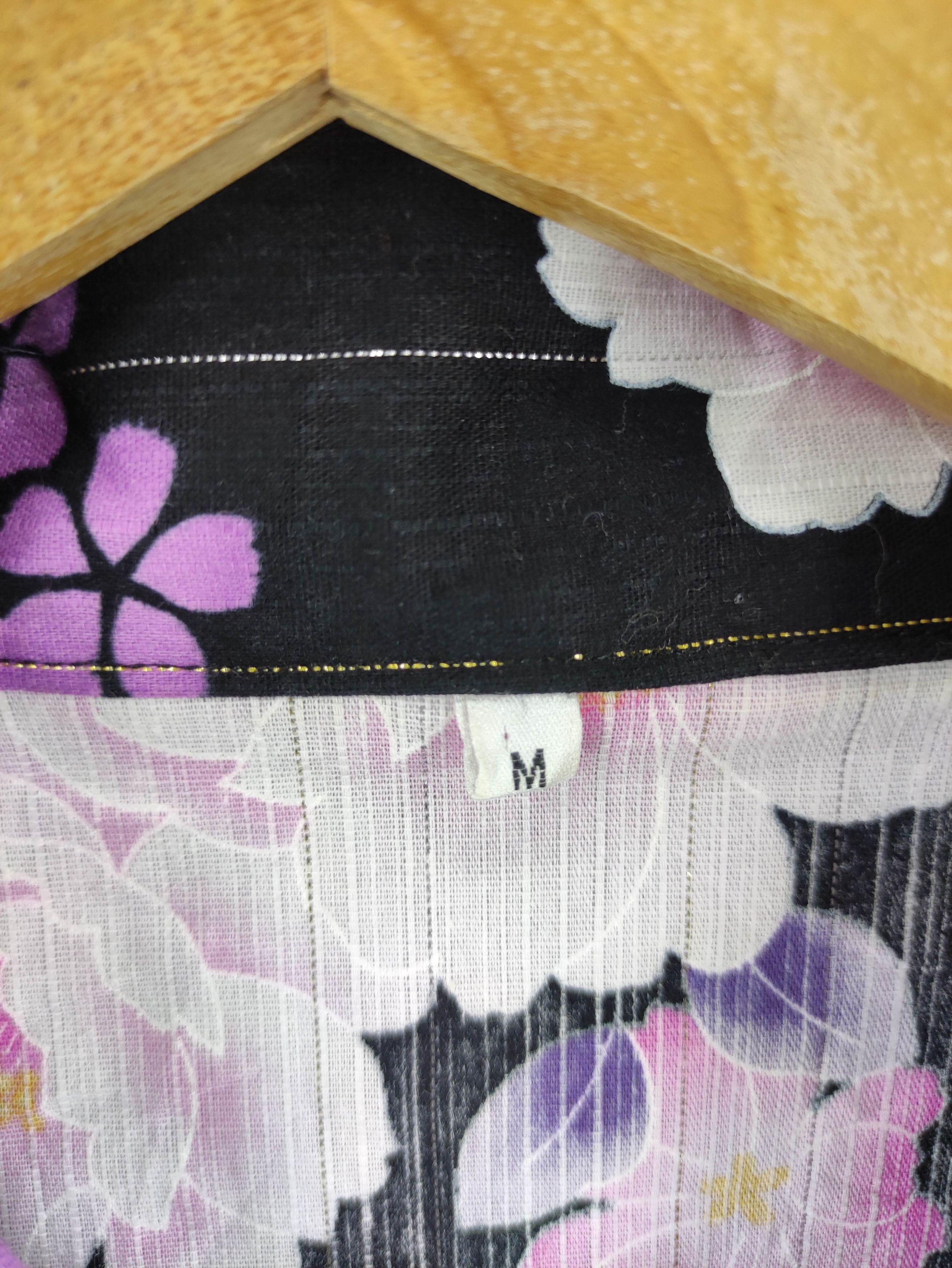 Japanese Brand Vintage Japanese Kimono Flower pattern Size US M / EU 48-50 / 2 - 5 Thumbnail