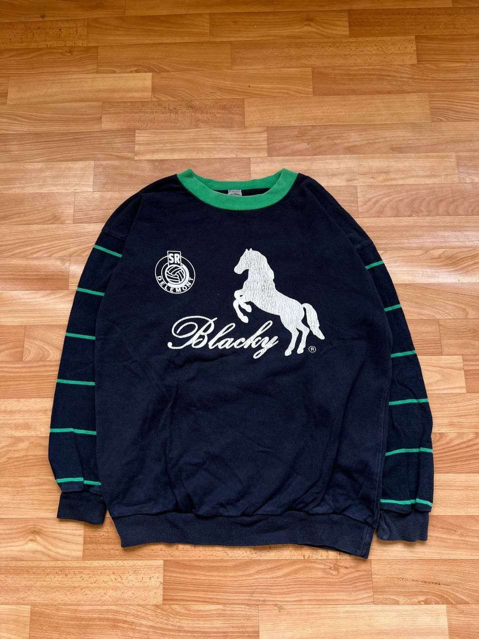 Vintage RARE 1970 SR DELEMONT BLACKY SWITZERLAND SOCCER SWEATSHIRT M Size US M / EU 48-50 / 2 - 2 Thumbnail