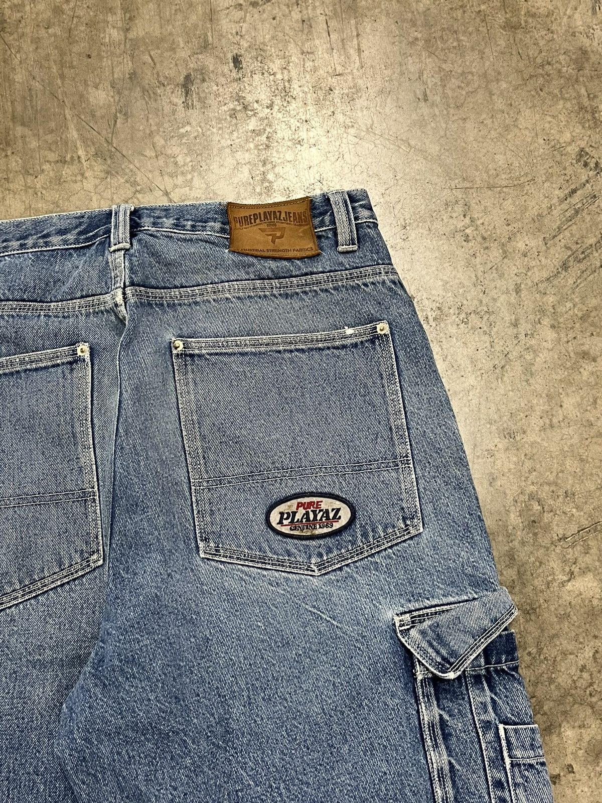 JNCO × Vintage Y2K pure playz baggy jorts carpenter cargo skater hype rare Size US 36 / EU 52 - 5 Thumbnail
