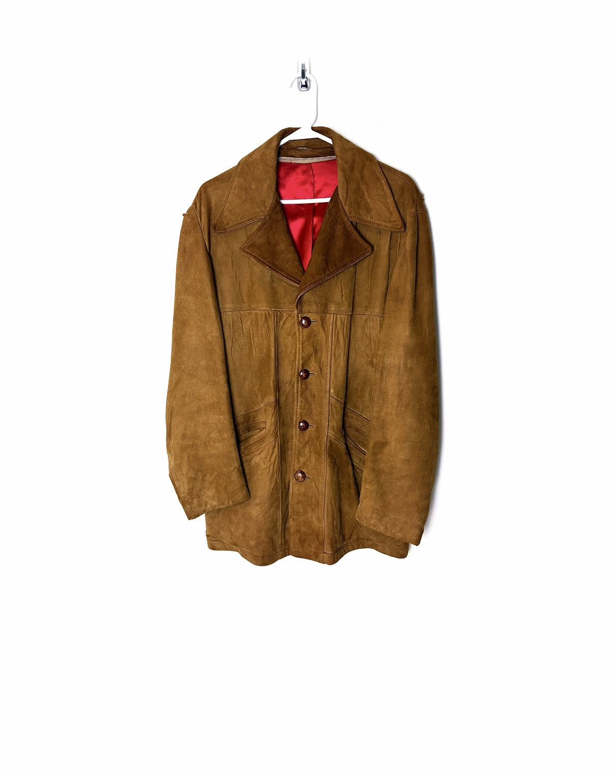 Genuine Leather Amalgamation Suede Leather Western Coat Size US L / EU 52-54 / 3 - 1 Thumbnail
