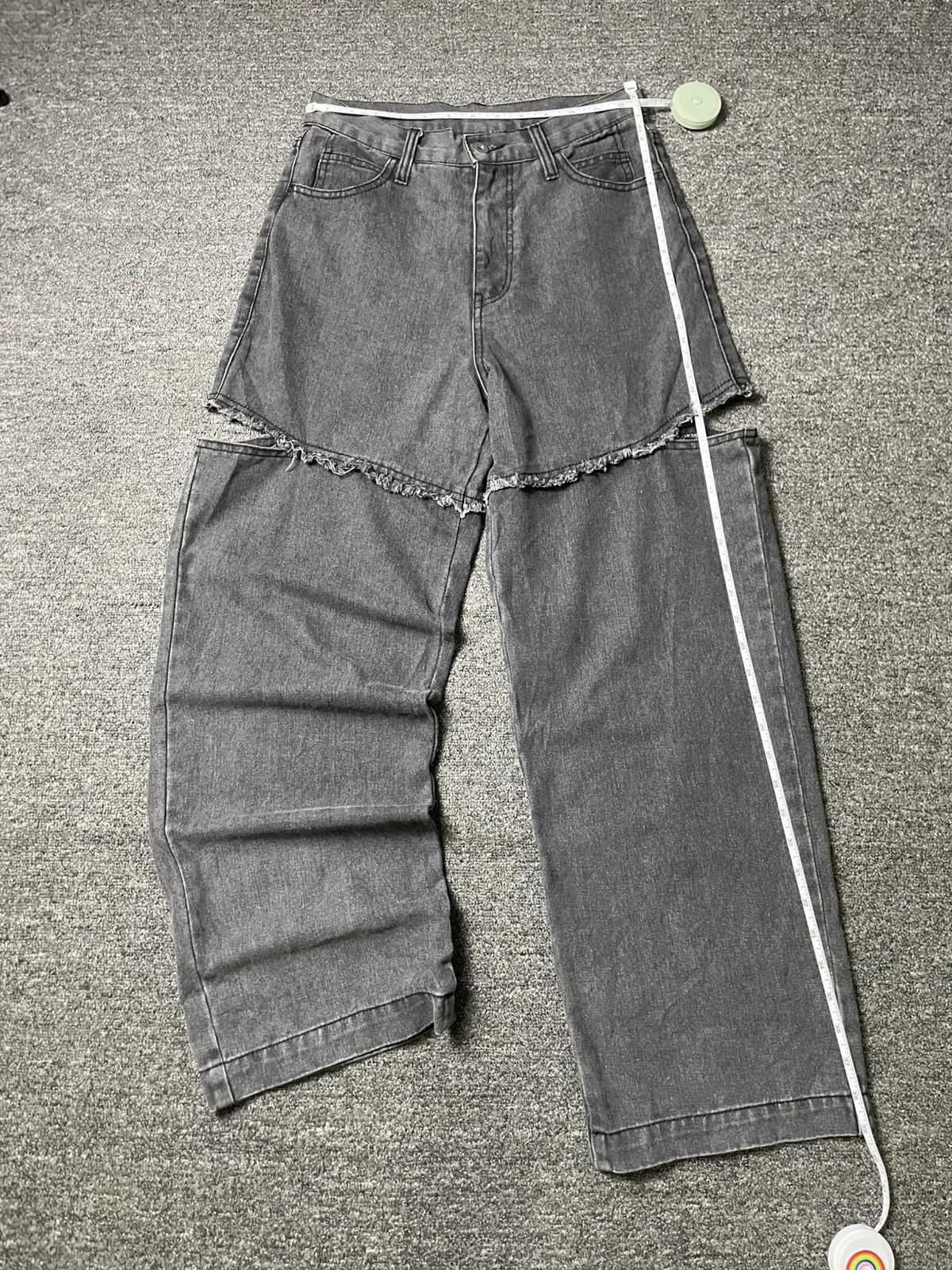 The Unbranded Brand ADD Colour Brand Cut-Out Wide Leg Jeans (62) Size 26" / US 2 / IT 38 - 9 Thumbnail