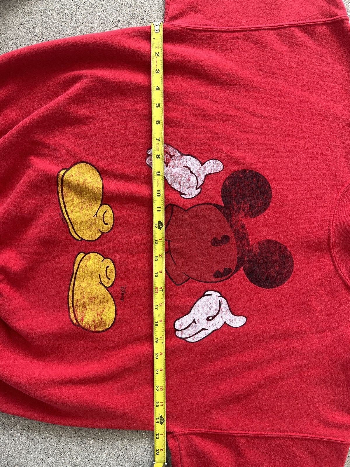 Disney × Junk Food 1990s Red Junk Food Mickey Mouse Crewneck Sweatshirt Unisex Size US L / EU 52-54 / 3 - 6 Thumbnail