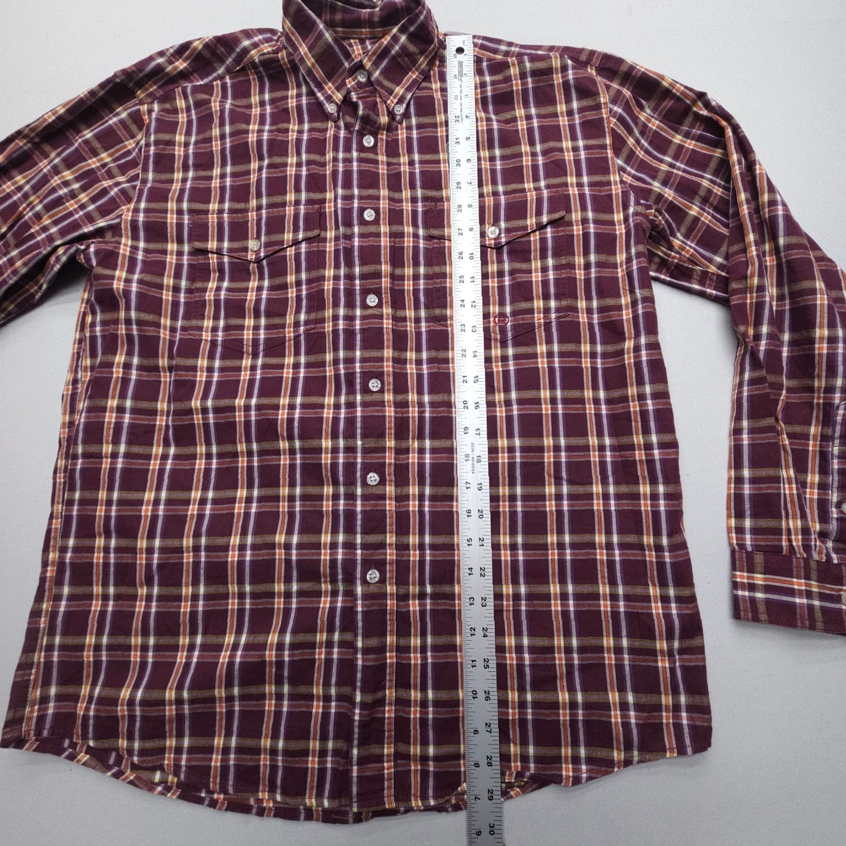 Roper Roper Shirt Mens M Plaid Button-Down Long Sleeve Cotton Western Rodeo Workwear Button-Up Casual Business Travel Size US M / EU 48-50 / 2 - 5 Thumbnail