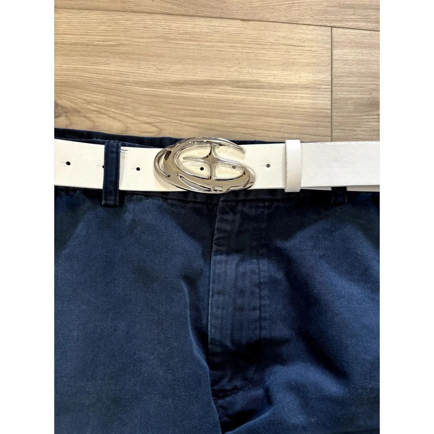 Japanese Brand × Vintage White Star Moon Buckle Belt Size ONE SIZE - 4 Thumbnail