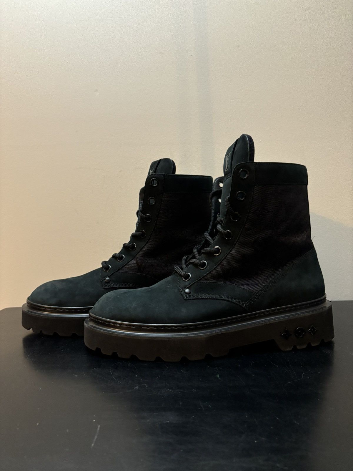Louis Vuitton Louis Vuitton Monogram Nubuck Landscape Ranger Boots Black Size US 10.5 / EU 43-44 - 1 Thumbnail