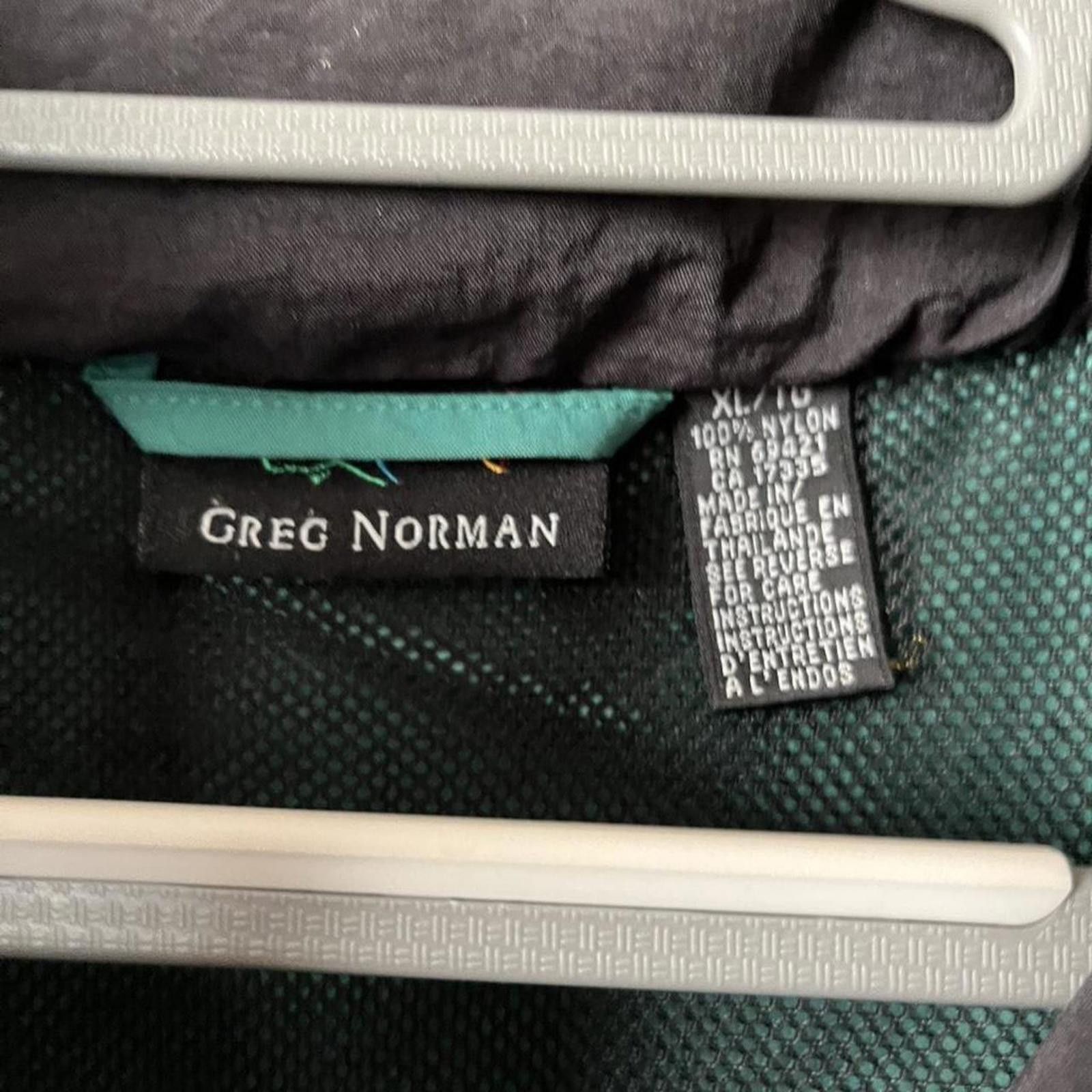 Other Vintage 90s Greg Norman Teal Nylon Windbreaker Jacket XL Size US XL / EU 56 / 4 - 3 Thumbnail