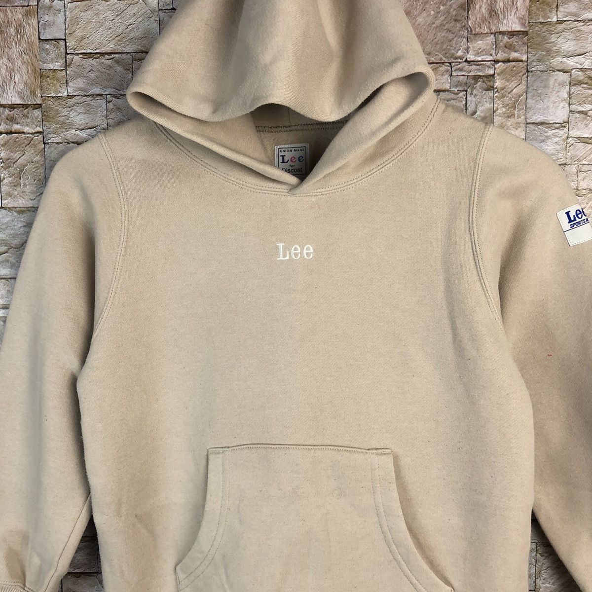 Japanese Brand × Lee Lee Brown long sweatshirt Hoodie #A872 Size XS / US 0-2 / IT 36-38 - 5 Thumbnail