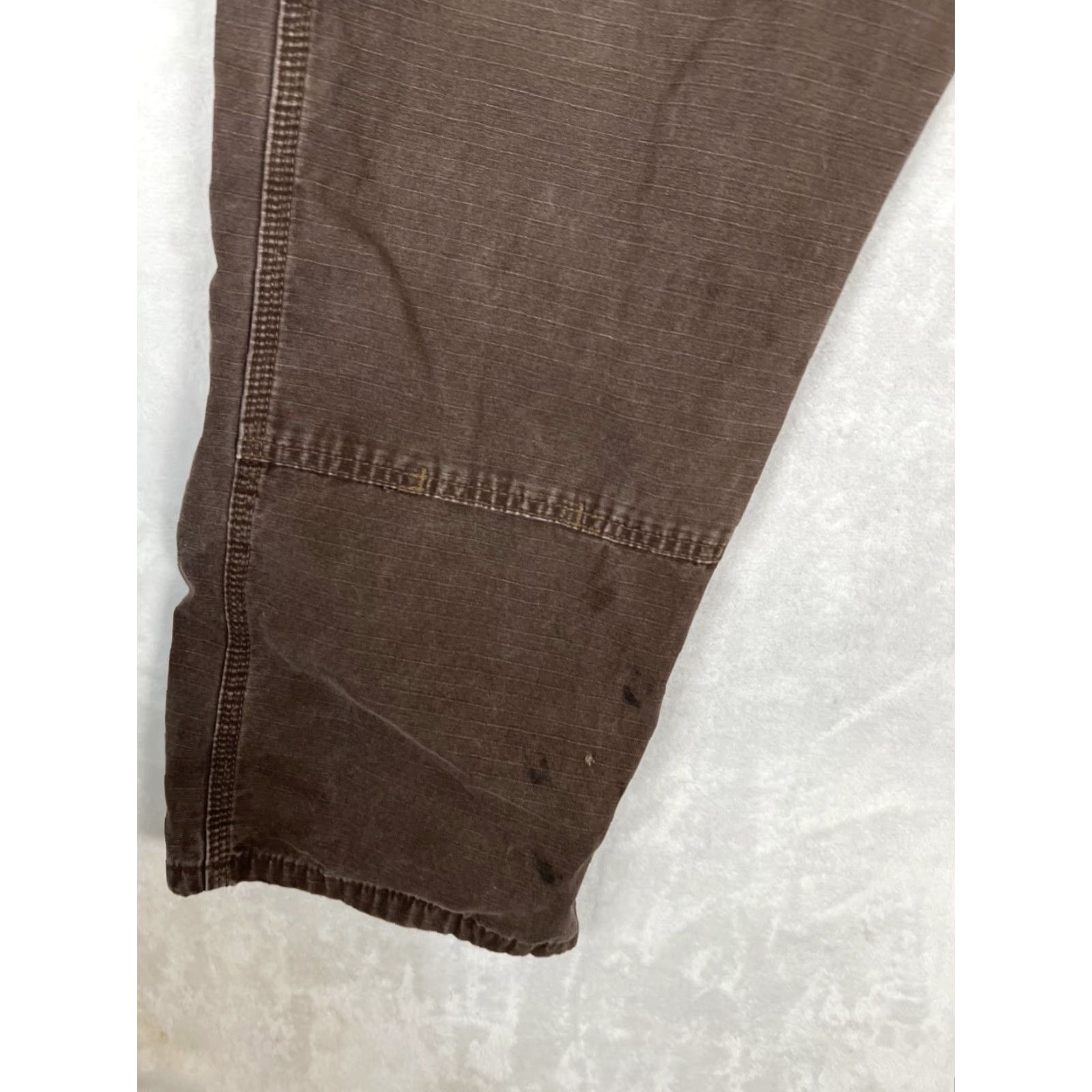 Wrangler Wrangler RIGGS Workwear Cargo Pants Brown 42x32 Cotton Canvas Relaxed Straight 90s Grunge Logo Mens Pants Size US 42 / EU 58 - 2 Thumbnail