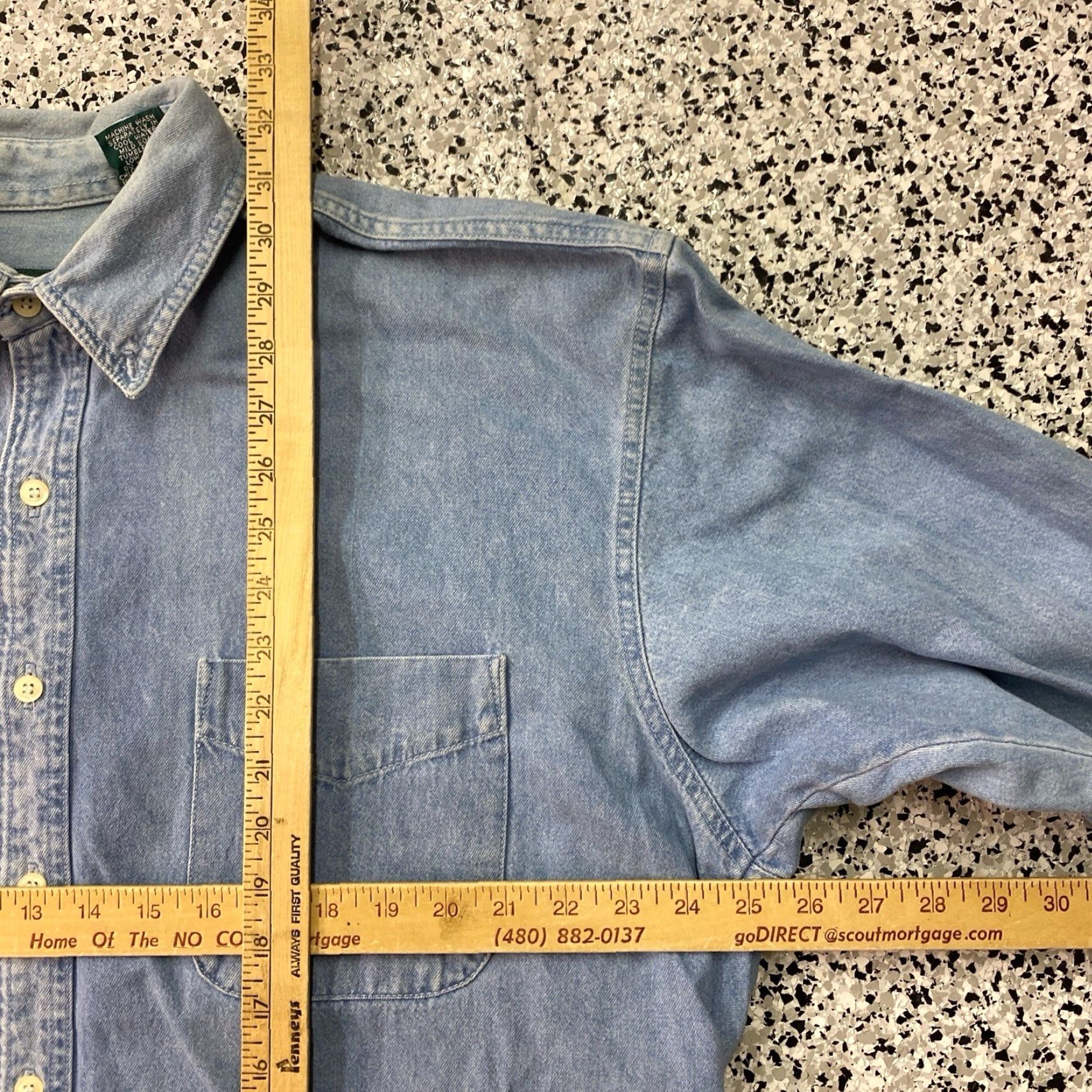 American Eagle Outfitters VINTAGE AMERICAN EAGLE OUTFITTERS Button-Up Long-Sleeve Denim Shirt XL Blue Men Regular Collared Pocketed Western Classic Size US XL / EU 56 / 4 - 4 Thumbnail