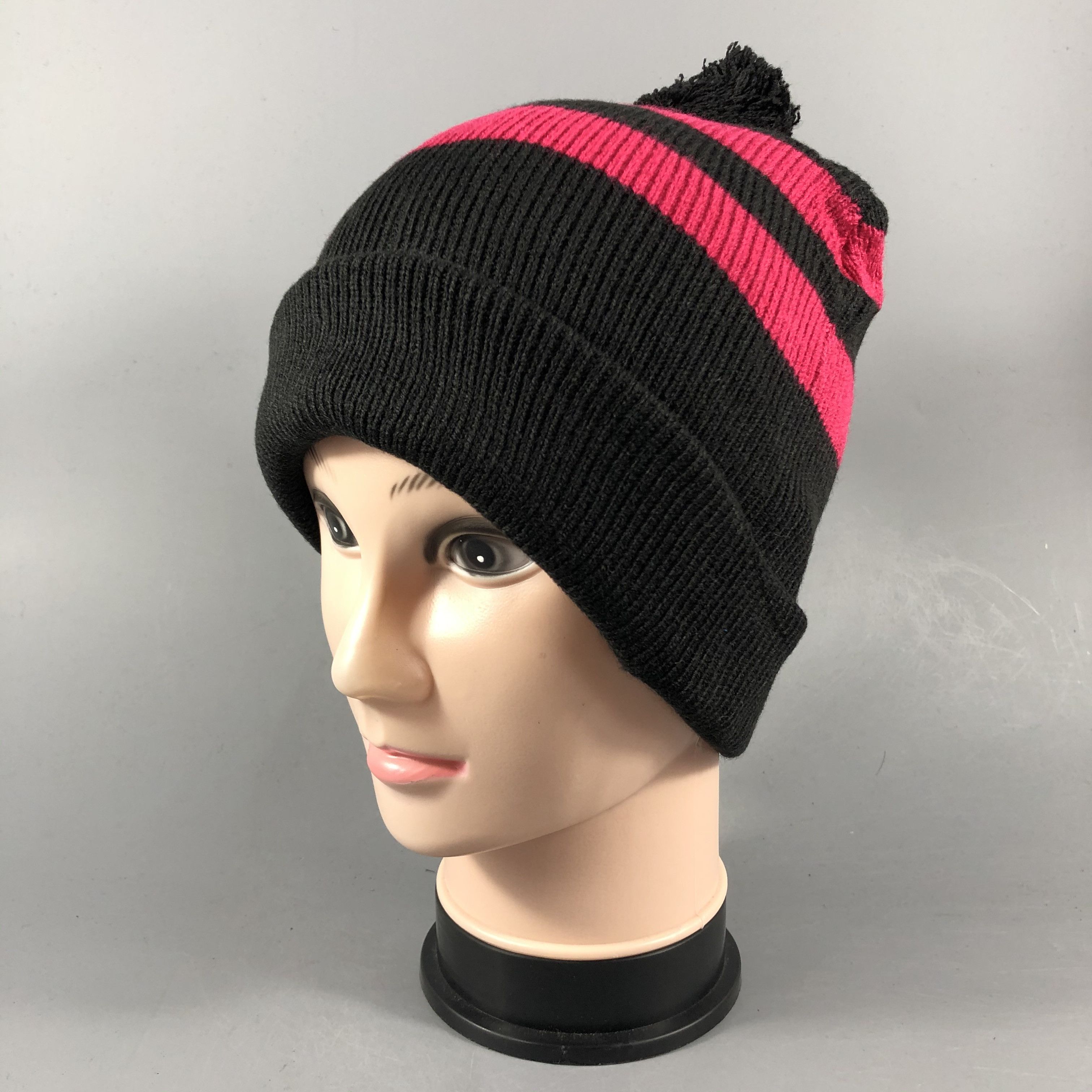 Japanese Brand Japanese Brand Stripe Beanie Snowcap Hat Size ONE SIZE - 2 Thumbnail
