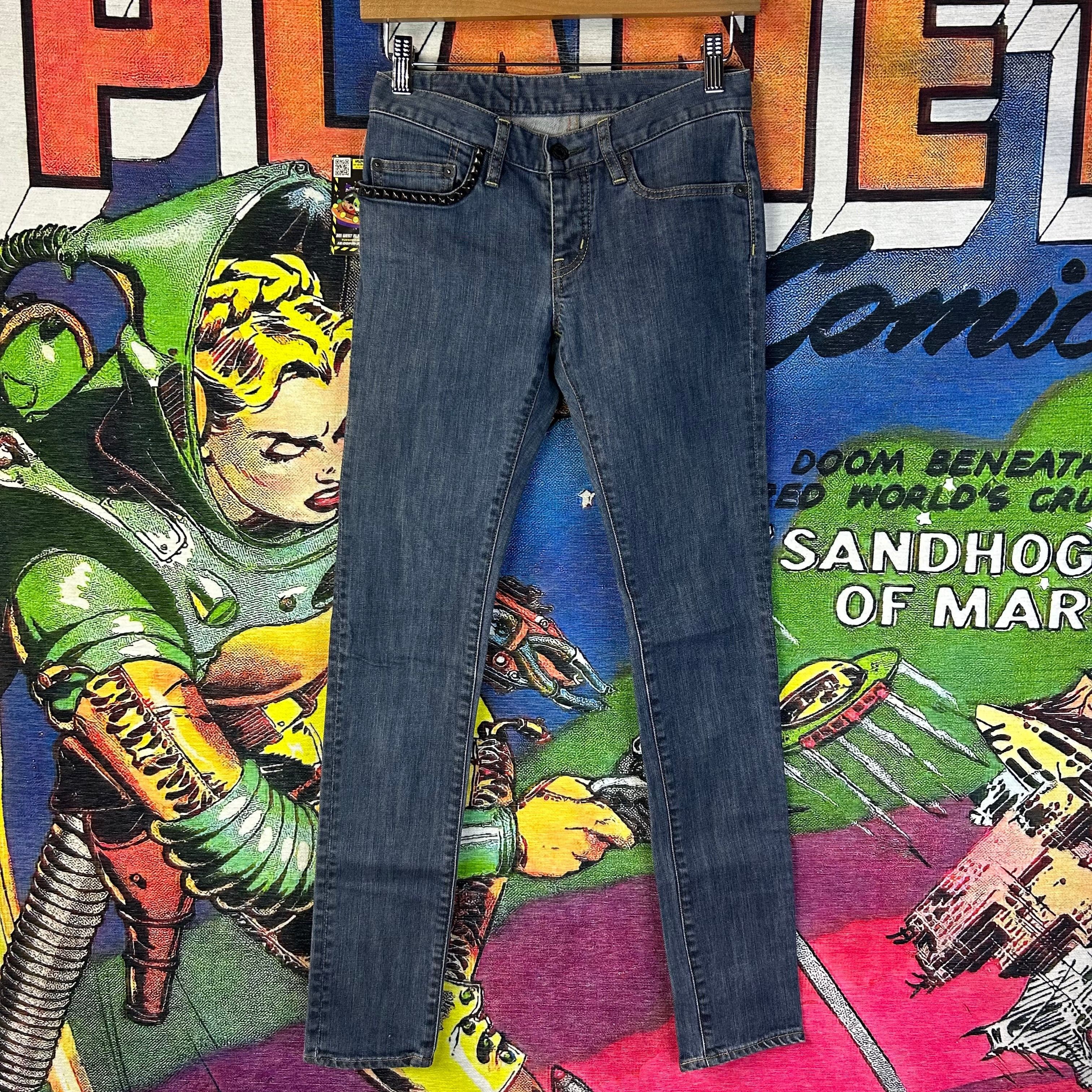 Hysteric Glamour Hysteric Studded Scab Patched Jeans | Grailed