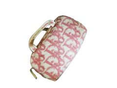 ✨Christian Dior Canvas Pink Pearl Flower Monogram Trotter Bag 1 crystals ✨