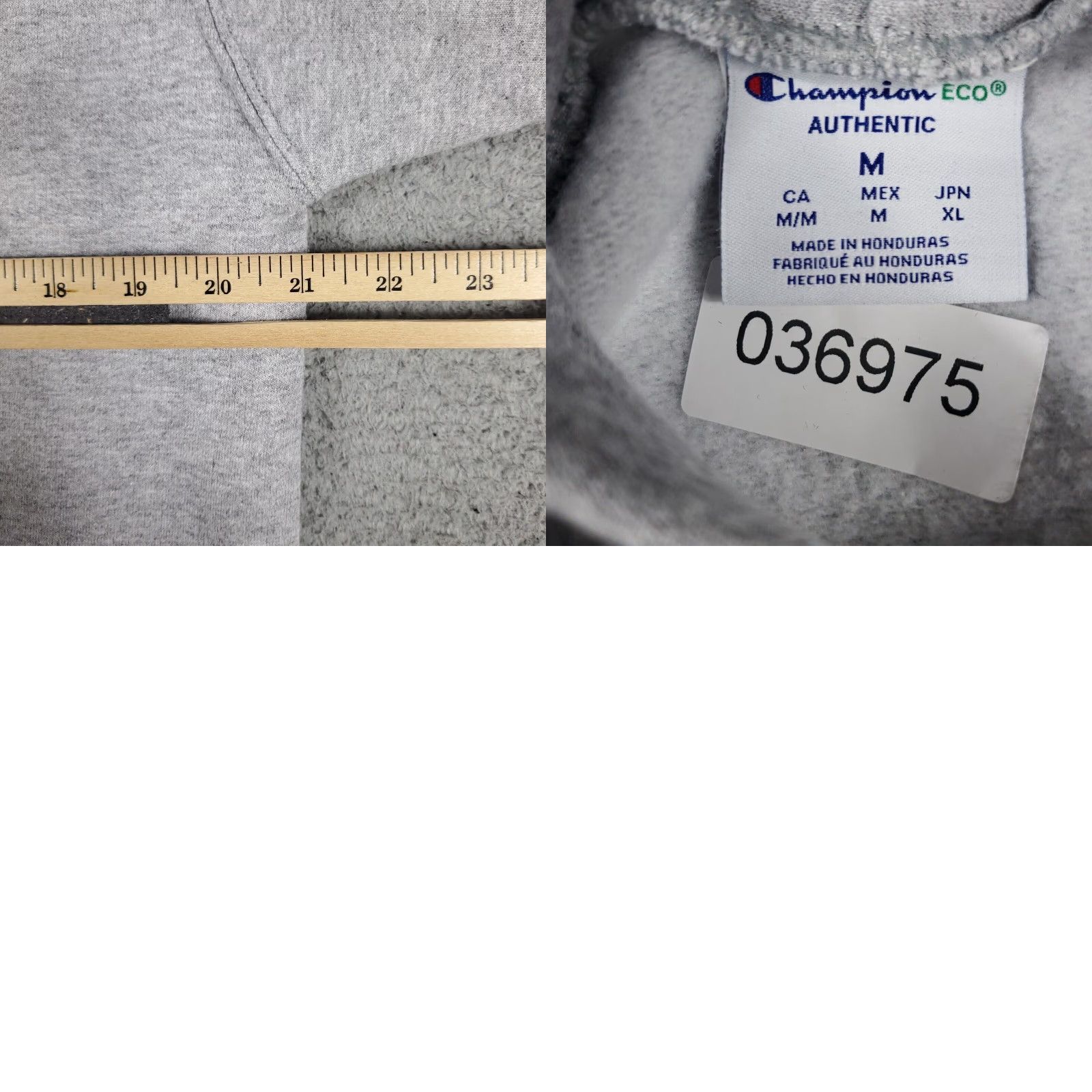 Champion Champion Hoodie Mens Medium Gray Casual Pullover Sweatshirt Size US M / EU 48-50 / 2 - 8 Thumbnail