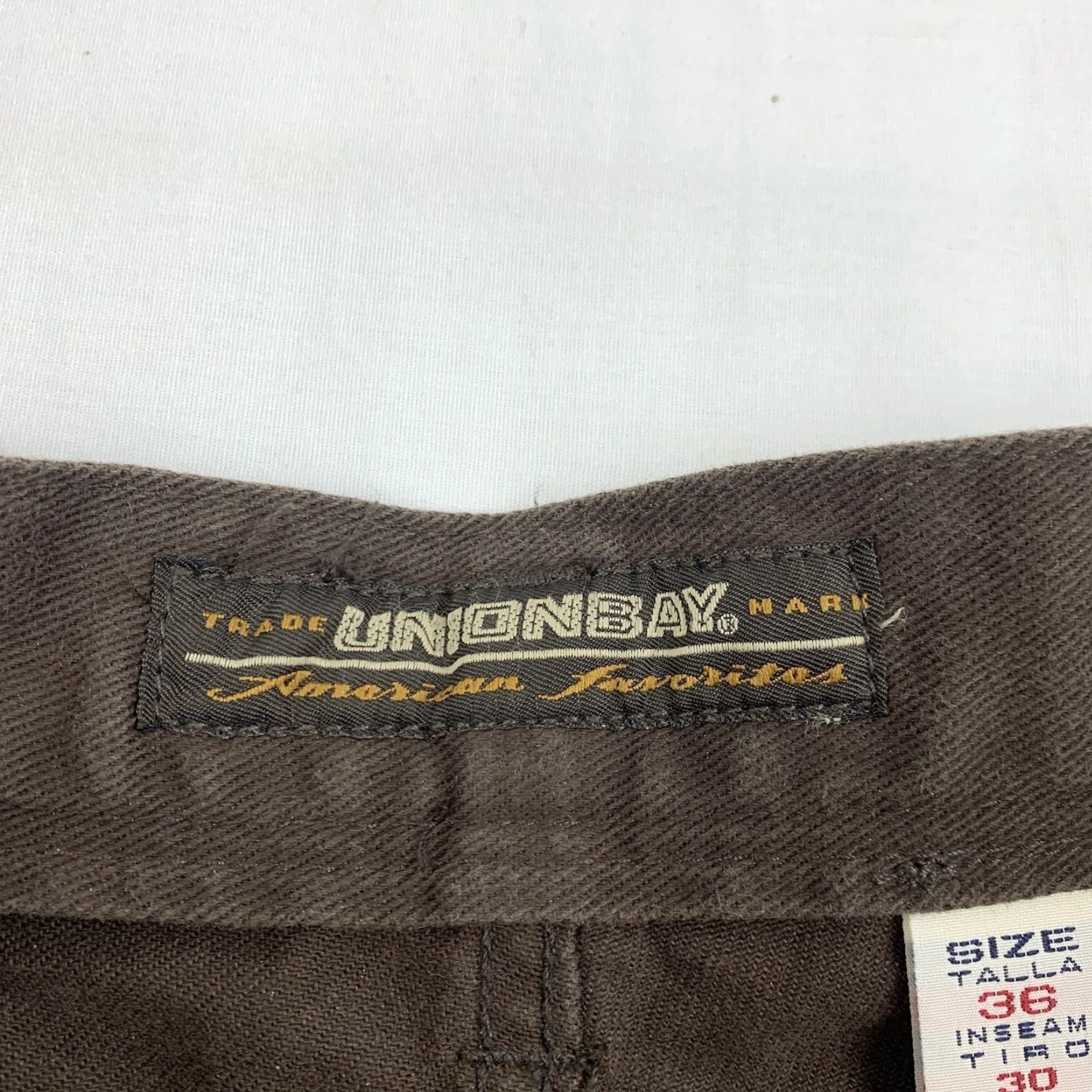 Vintage VINTAGE UNIONBAY Pants Adult 36x30 Baggy Fit Brown Grunge Y2K Men Regular 36in Inseam Size US 36 / EU 52 - 4 Thumbnail