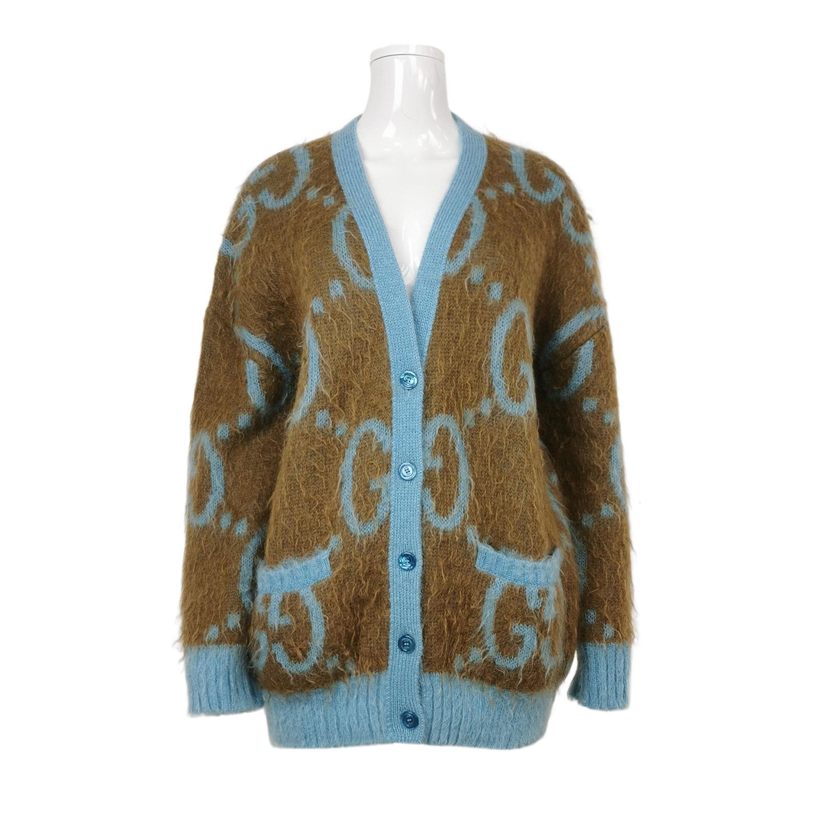 Gucci Gucci GG Mohair Blend Cardigan Size S Size S / US 4 / IT 40 - 1 Thumbnail