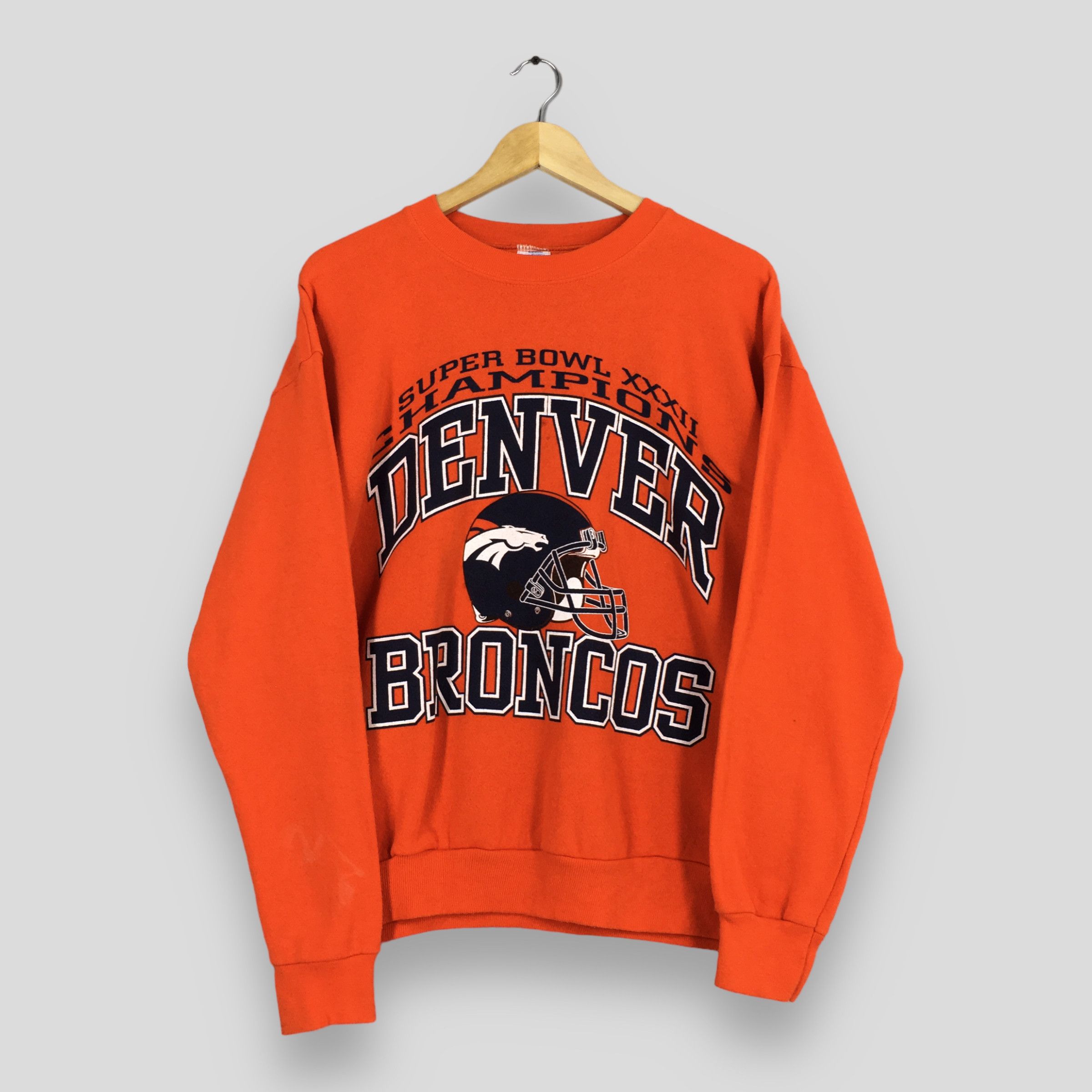 NFL Vintage Denver Broncos Rugby NFL Orange Sweatshirt Large Size US L / EU 52-54 / 3 - 1 Thumbnail