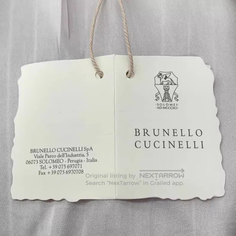 Brunello Cucinelli Brunello Cucinelli Brown vertical striped linen double-bre Size XS / US 0-2 / IT 36-38 - 6 Thumbnail