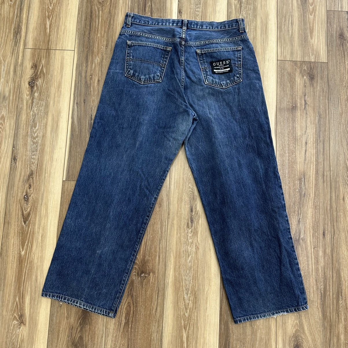 Guess Vintage 90s Guess Made in USA 100% Cotton Baggy Jeans Size US 34 / EU 50 - 1 Thumbnail