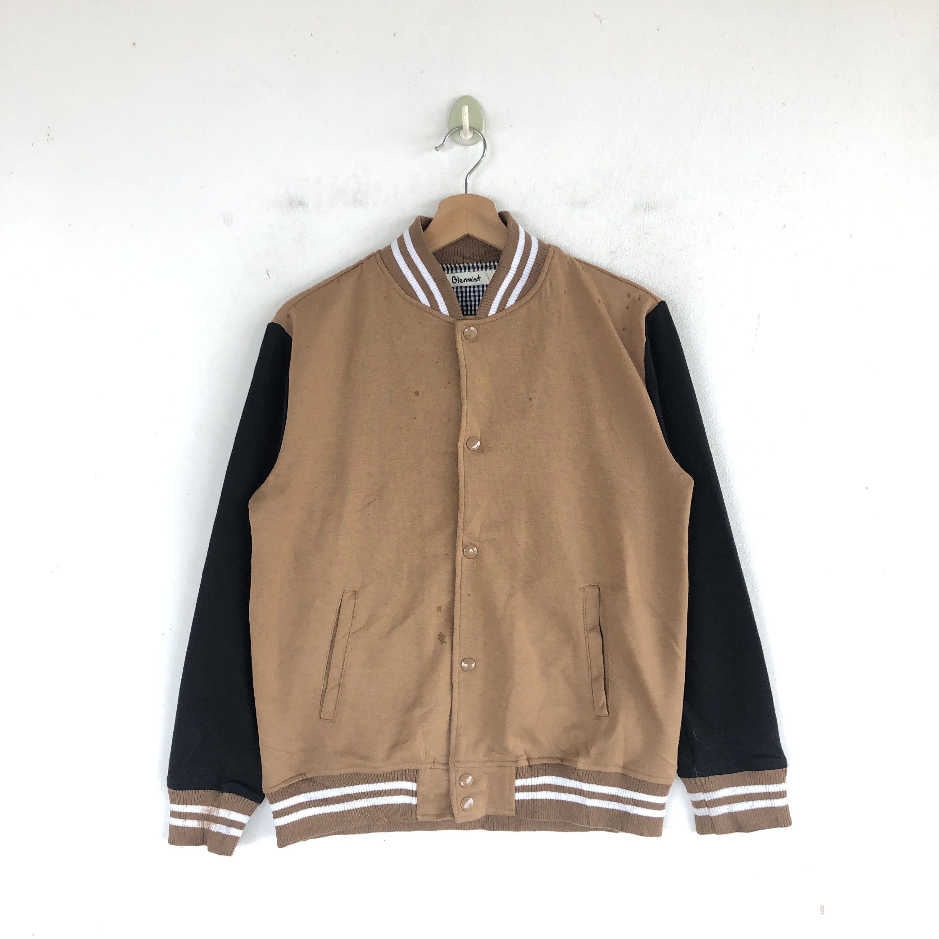 Japanese Brand × Vintage Y2K Japanese Harajuku Varsity Sweater Button Up Sweatshirt Size M / US 6-8 / IT 42-44 - 1 Thumbnail